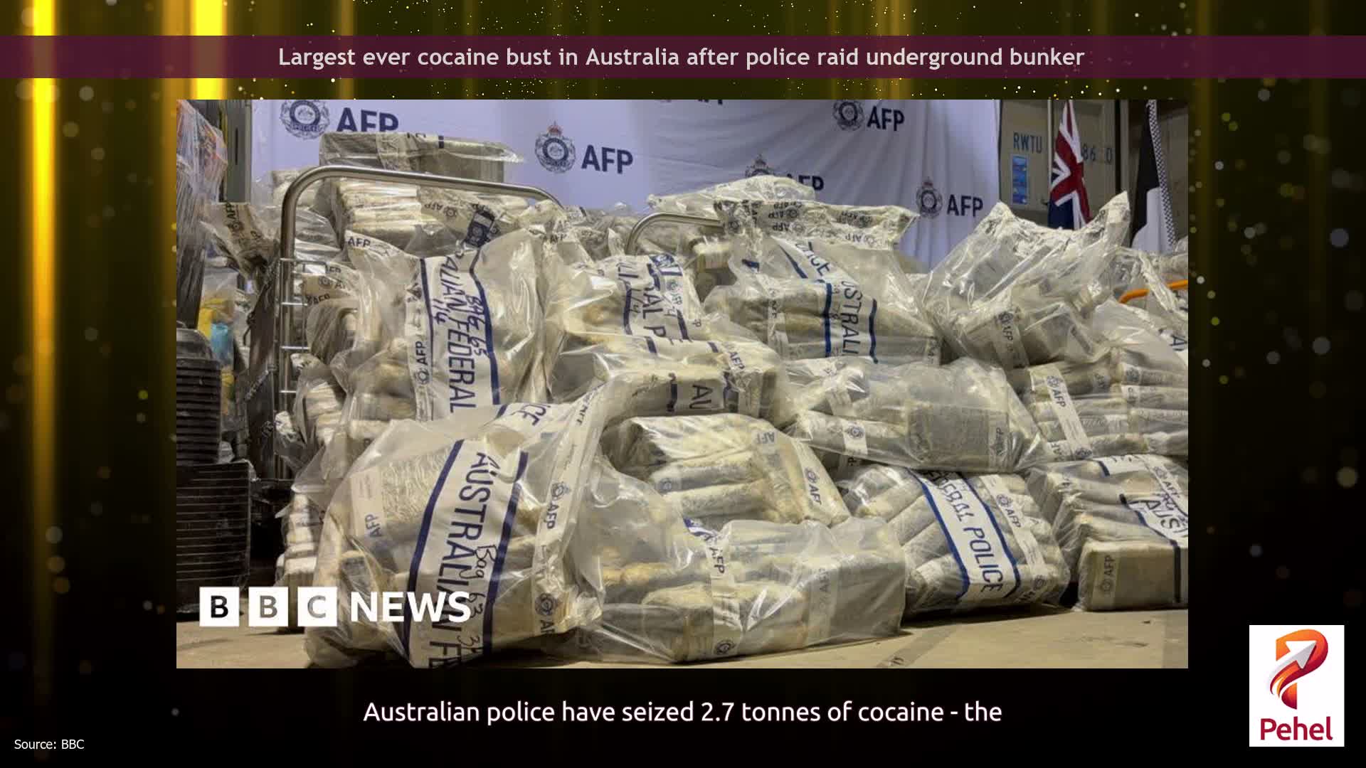 Largest ever cocaine bust in Australia after police raid underground bunker