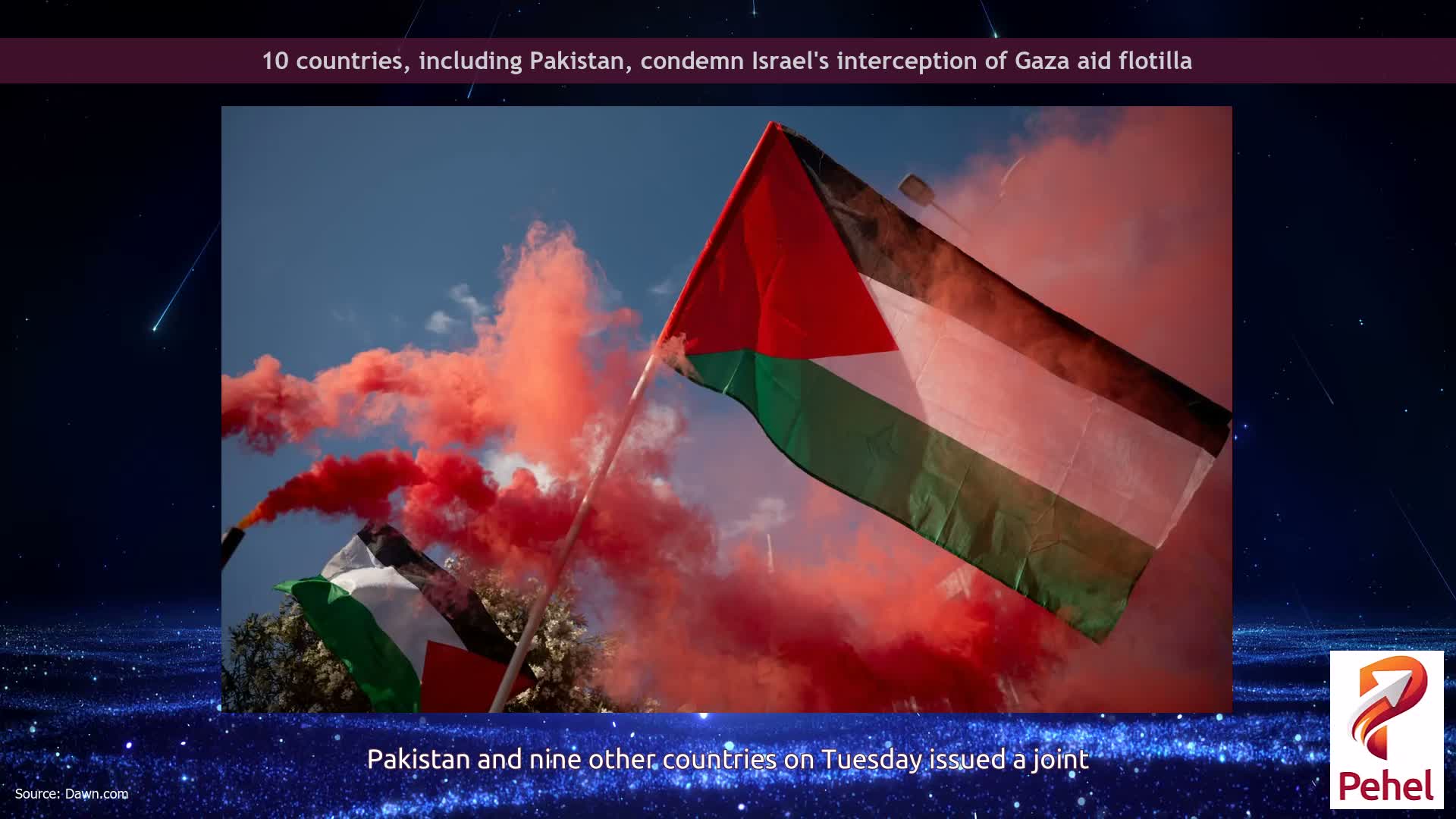10 countries, including Pakistan, condemn Israel's interception of Gaza aid flotilla
