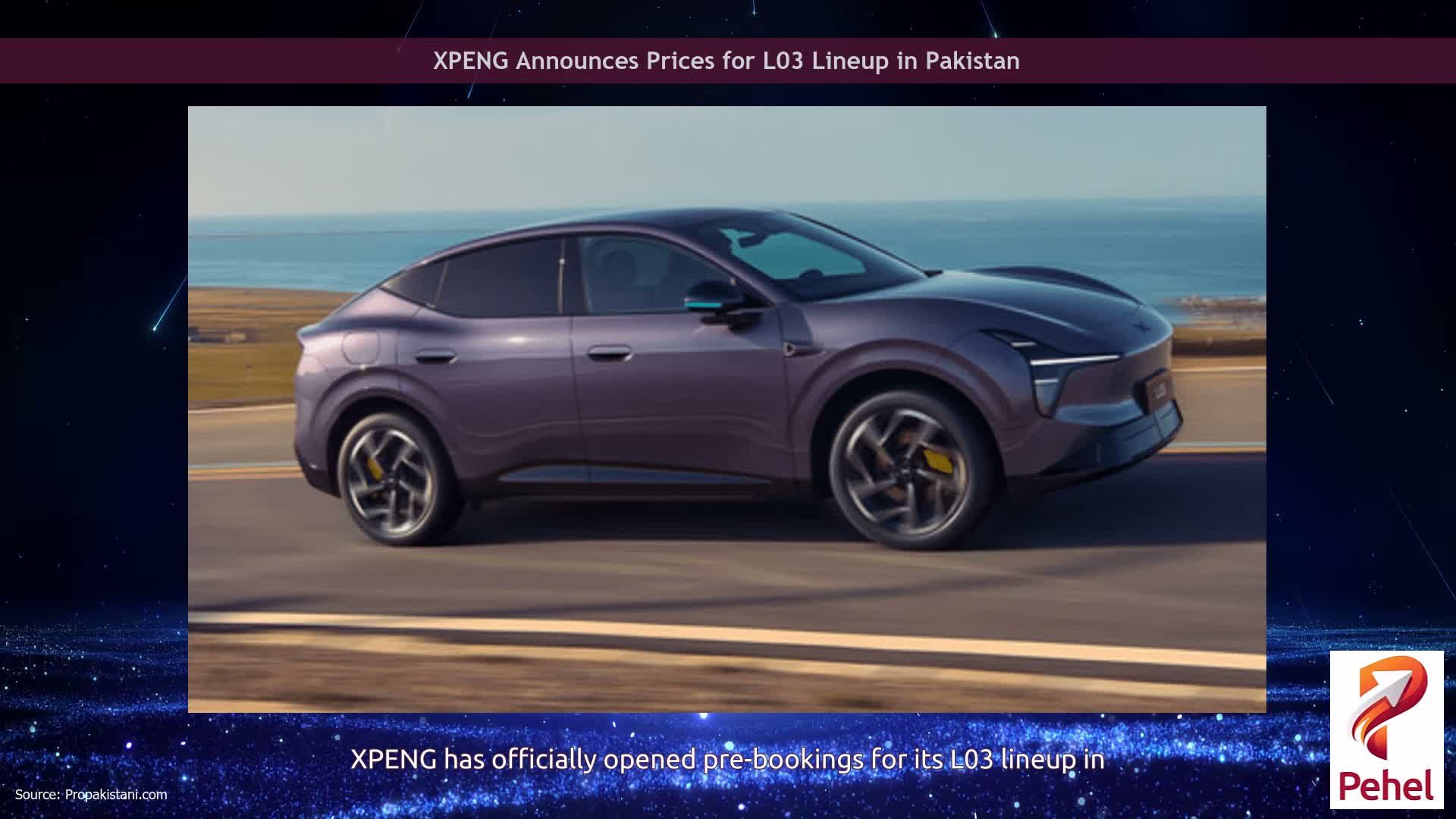 XPENG Announces Prices for L03 Lineup in Pakistan