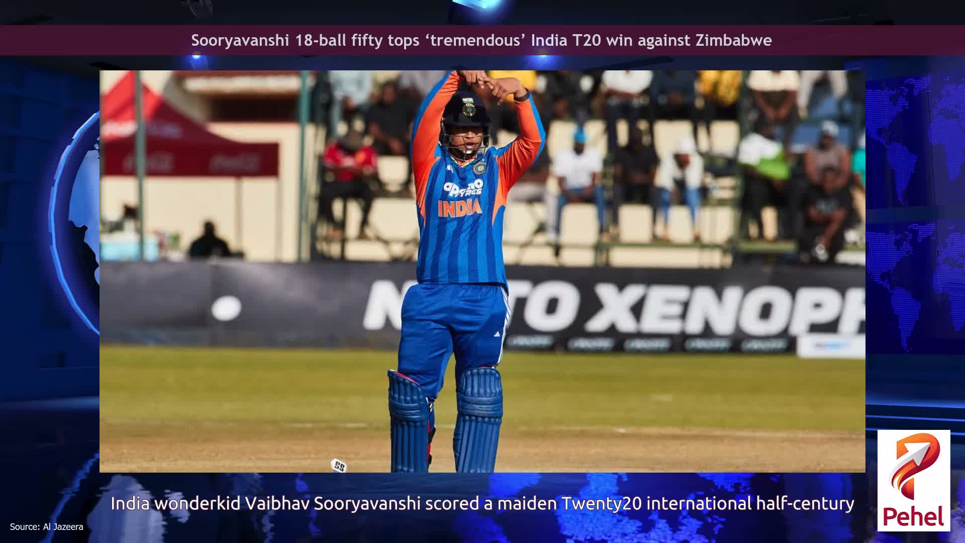 Sooryavanshi 18-ball fifty tops ‘tremendous’ India T20 win against Zimbabwe