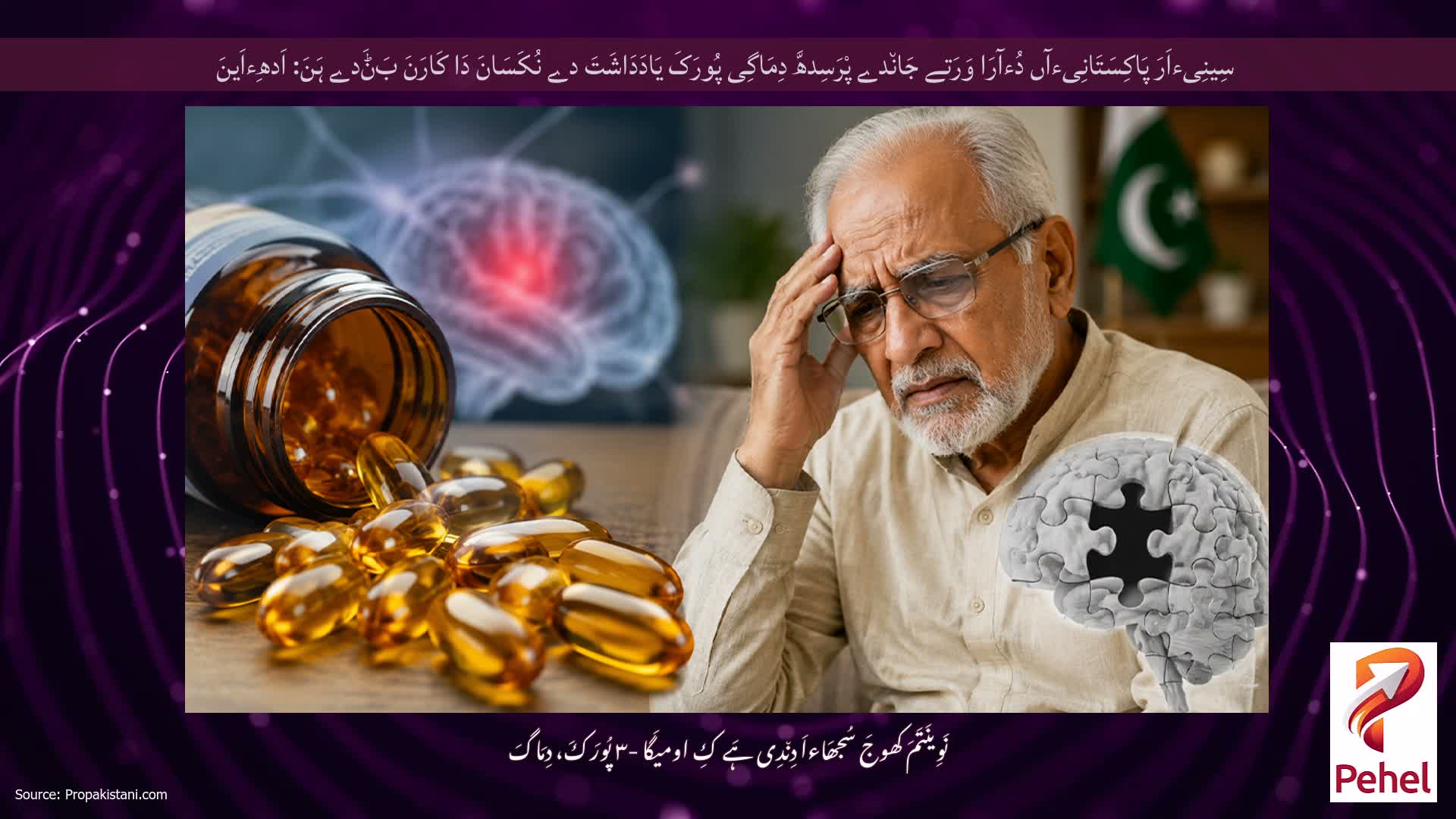سِینِیءاَرَ پَاکِسَتَانِیءآں دُءآرَا وَرَتے جَان٘دے پْرَسِدھَّ دِمَاگِی پُورَکَ یَادَدَاشَتَ دے نُکَسَانَ دَا کَارَنَ بَݨَدے ہَنَ: اَدھِءاَینَ