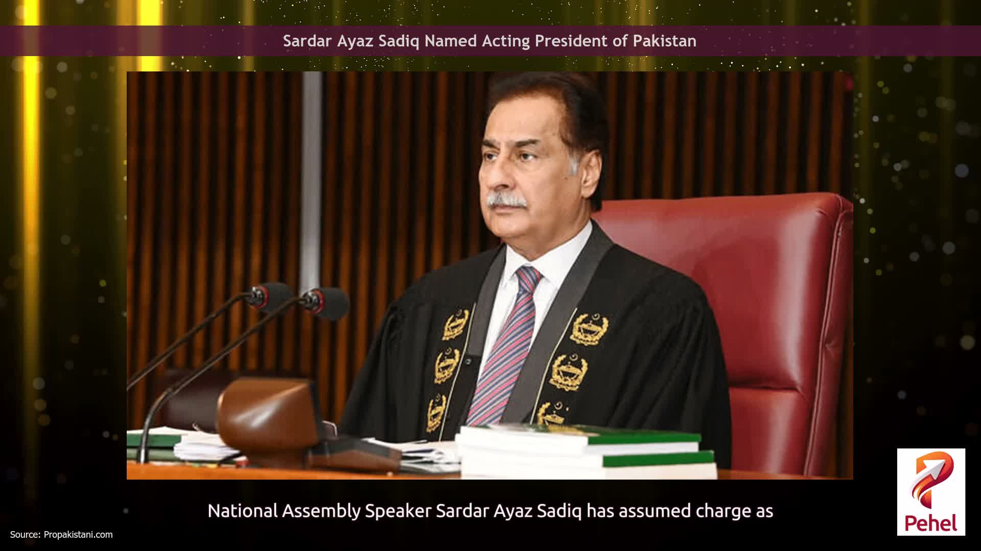Sardar Ayaz Sadiq Named Acting President of Pakistan
