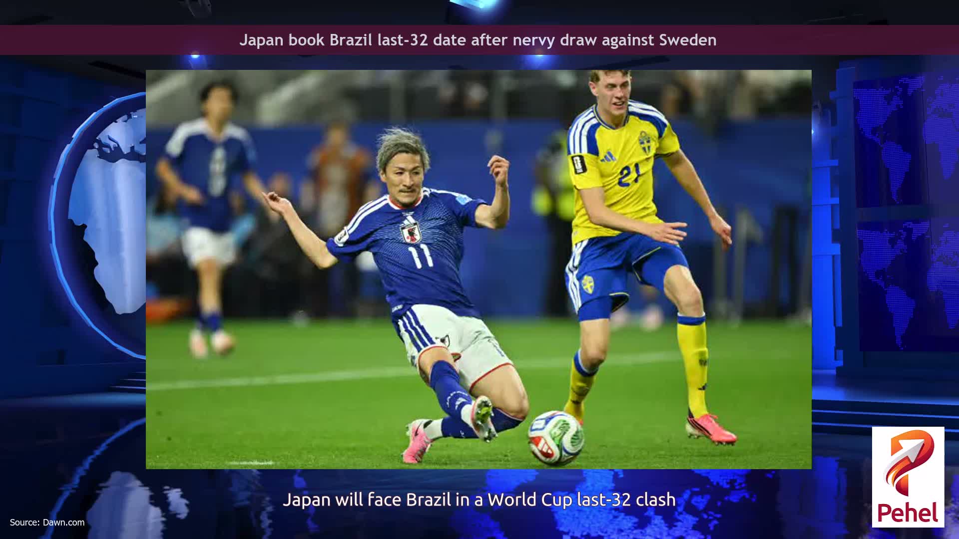 Japan book Brazil last-32 date after nervy draw against Sweden