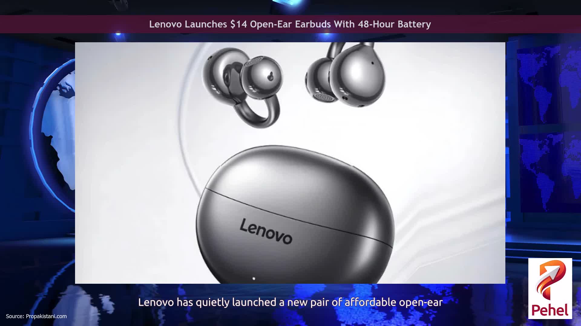 Lenovo Launches $14 Open-Ear Earbuds With 48-Hour Battery
