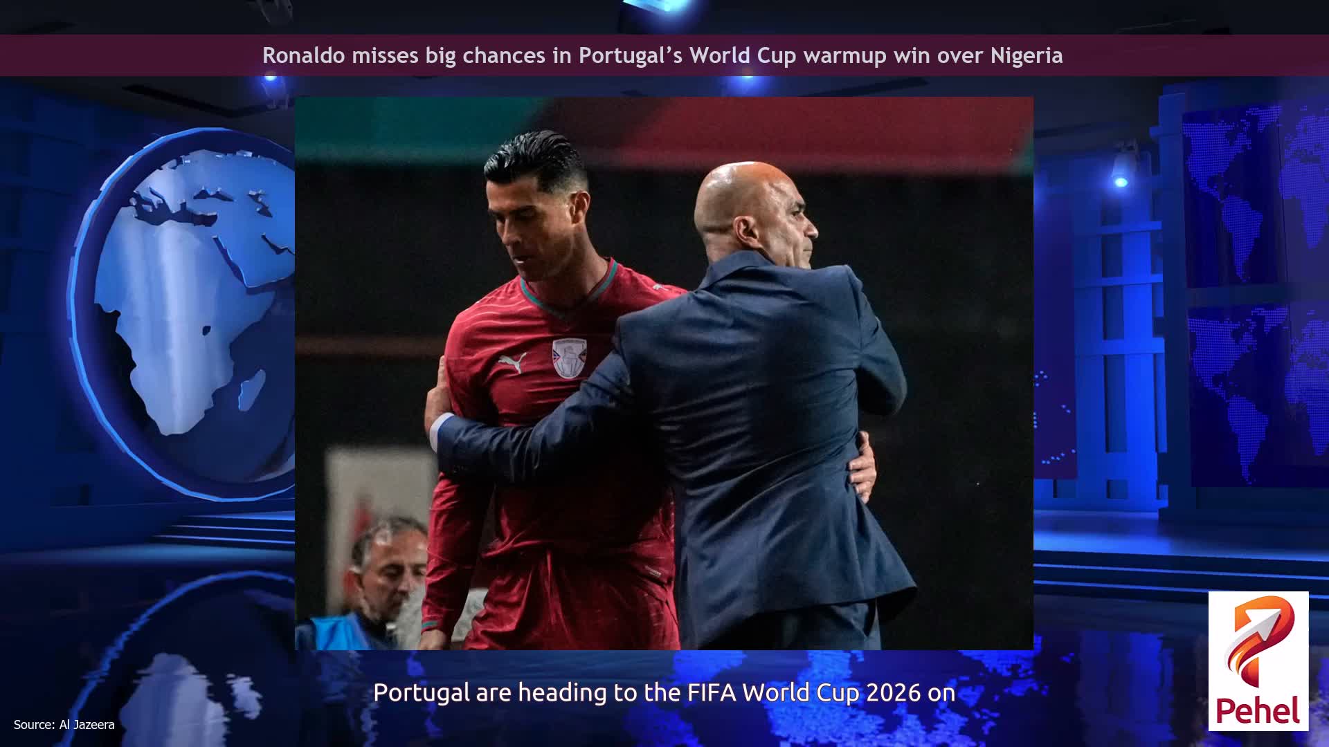 Ronaldo misses big chances in Portugal’s World Cup warmup win over Nigeria