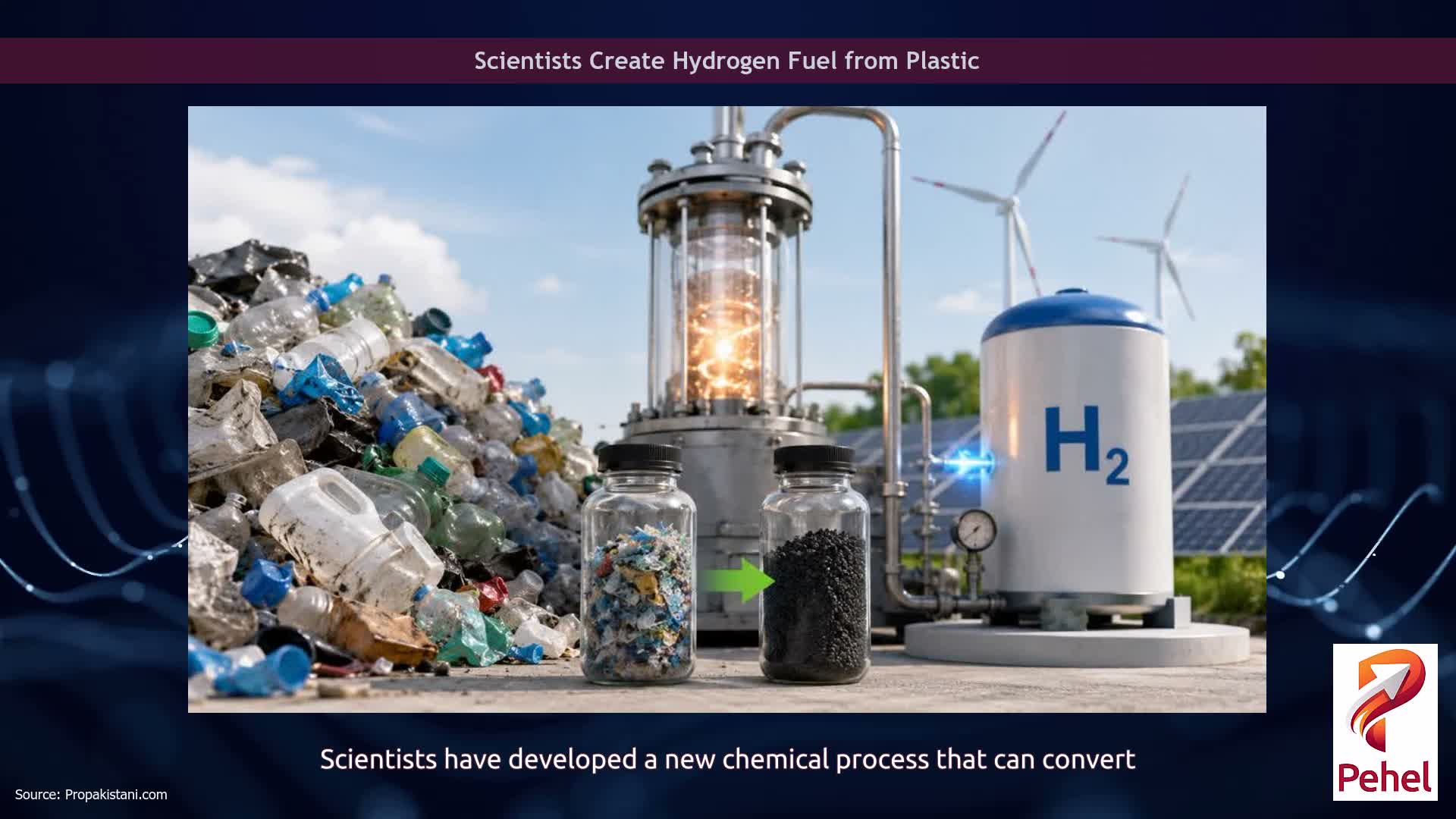 Scientists Create Hydrogen Fuel from Plastic
