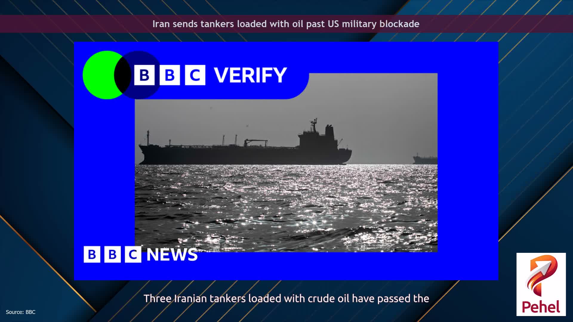 Iran sends tankers loaded with oil past US military blockade