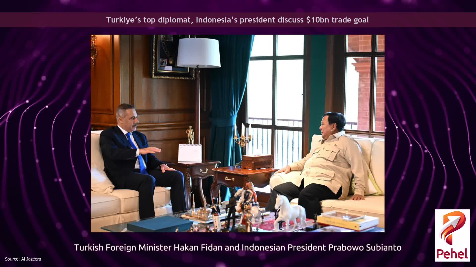 Turkiye’s top diplomat, Indonesia’s president discuss $10bn trade goal