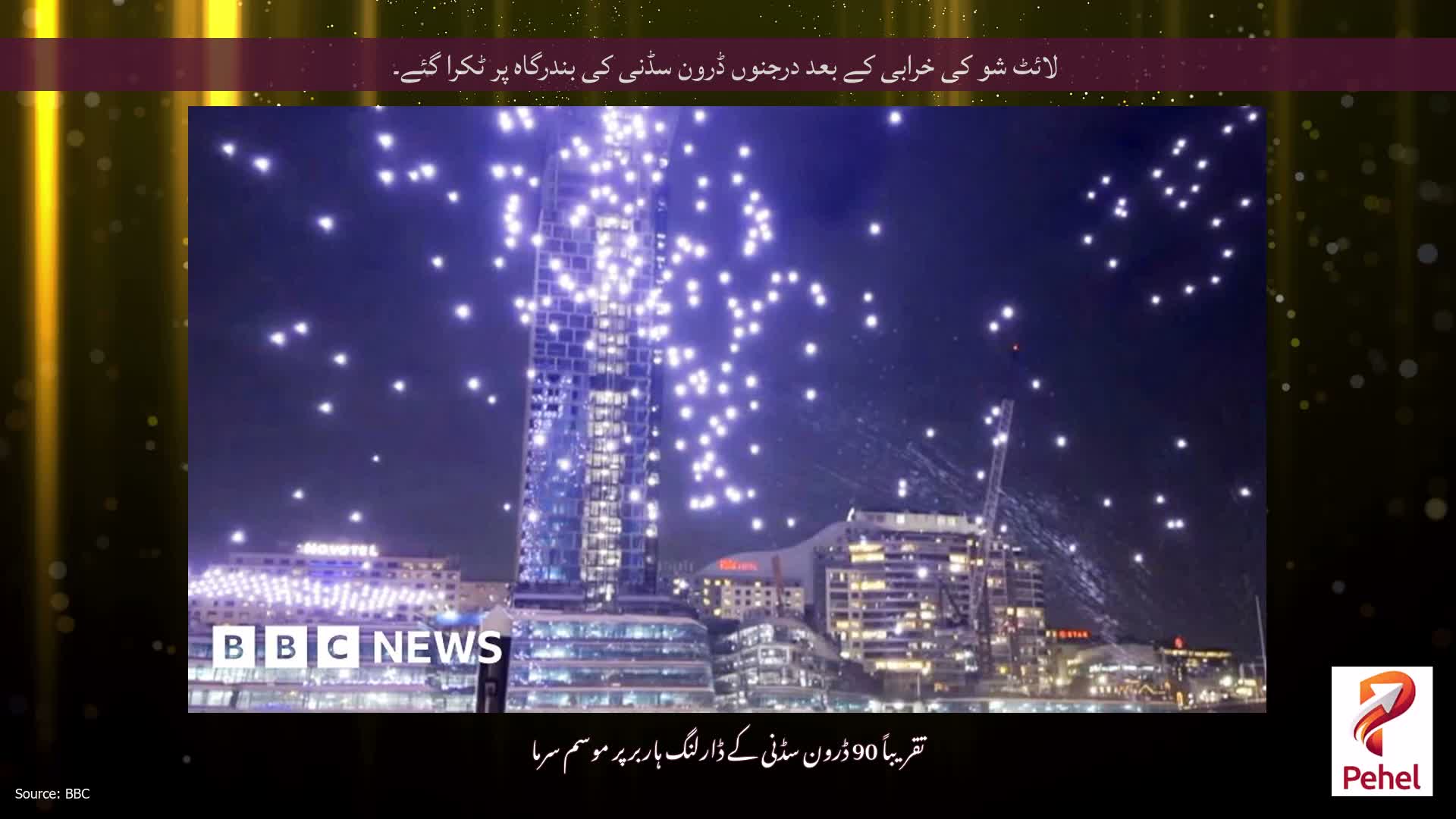 لائٹ شو کی خرابی کے بعد درجنوں ڈرون سڈنی کی بندرگاہ پر ٹکرا گئے۔