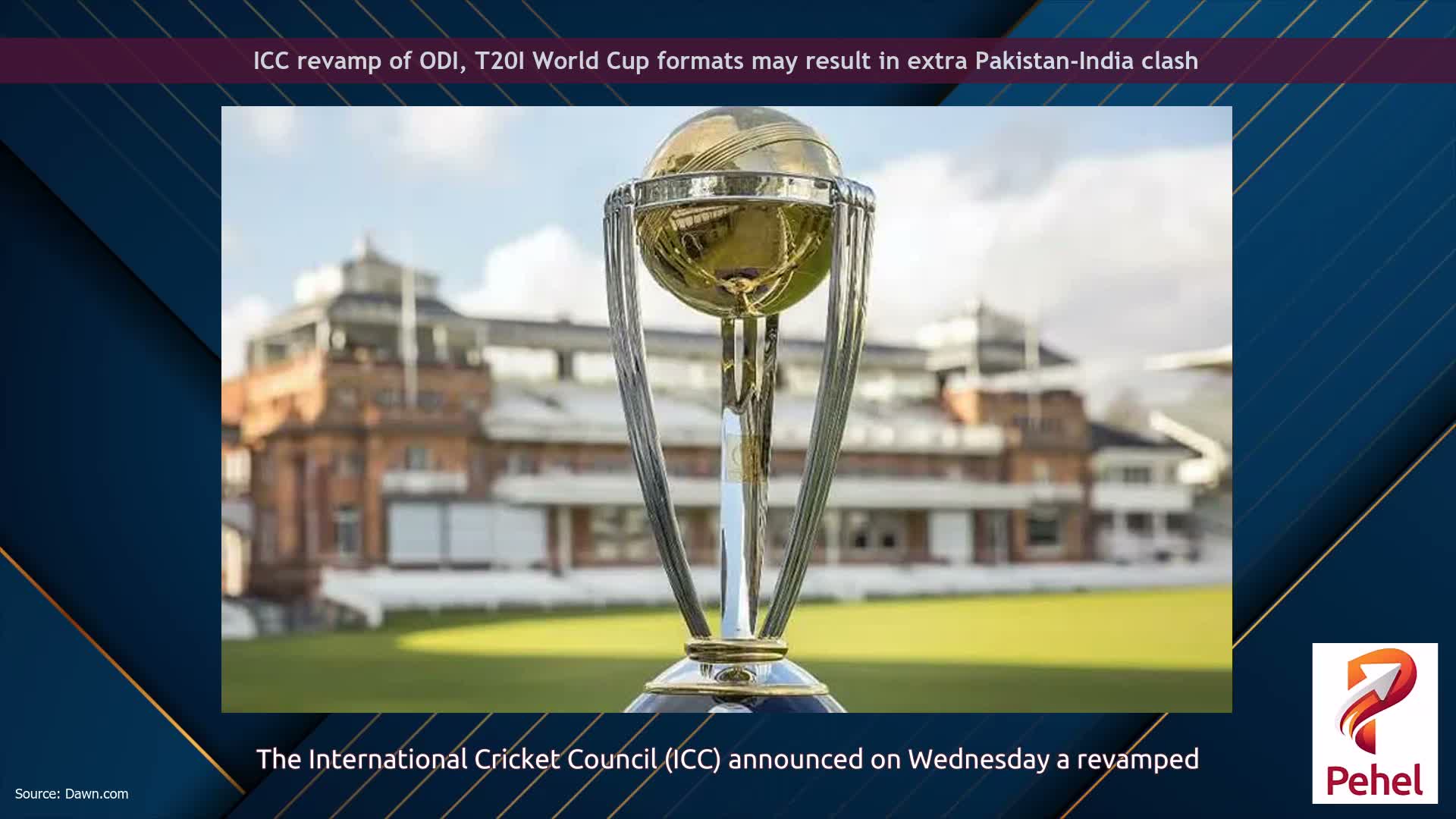 ICC revamp of ODI, T20I World Cup formats may result in extra Pakistan-India clash