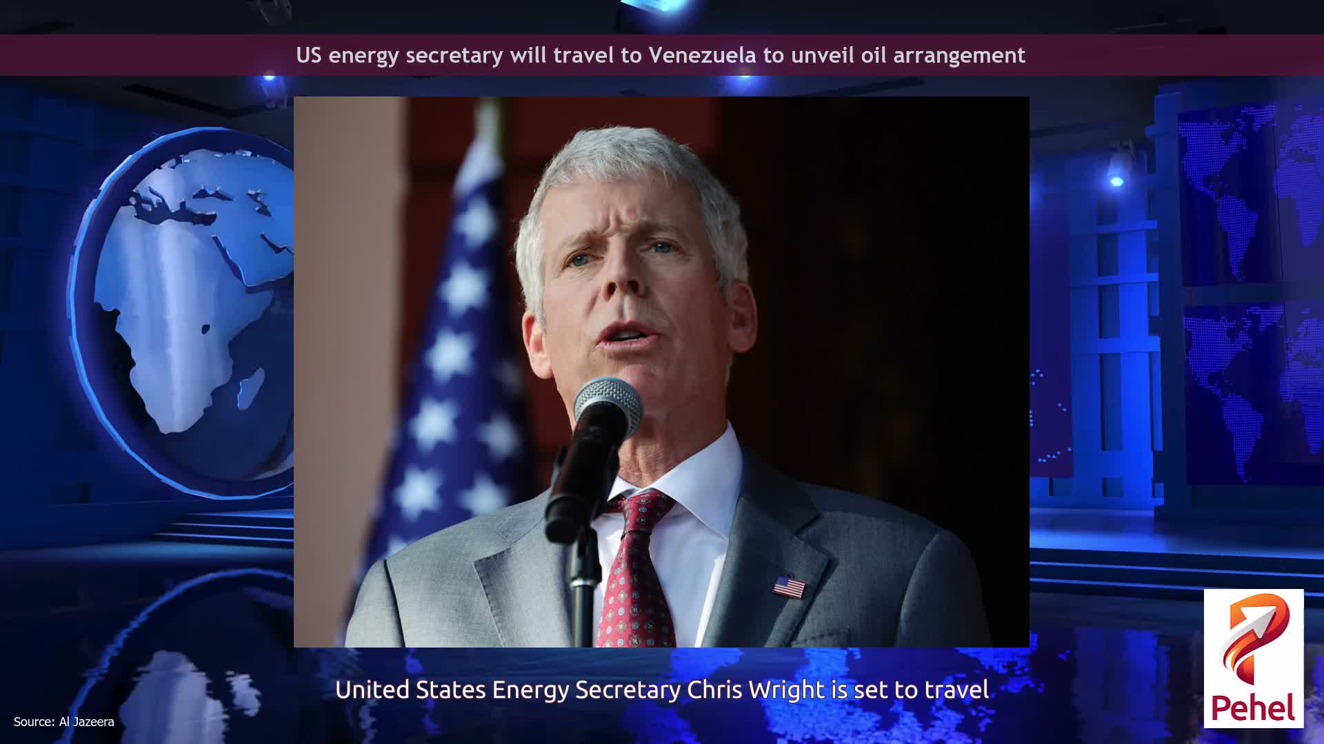 US energy secretary will travel to Venezuela to unveil oil arrangement