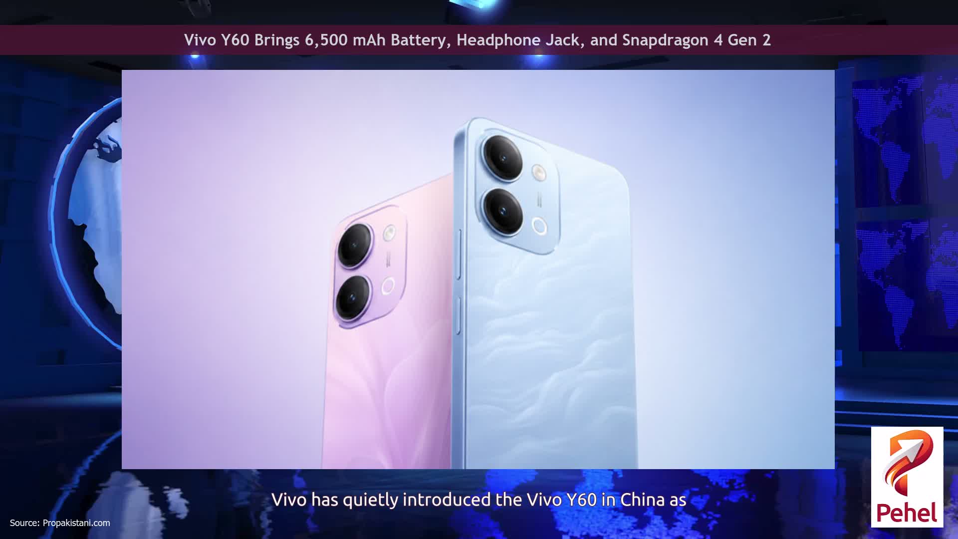 Vivo Y60 Brings 6,500 mAh Battery, Headphone Jack, and Snapdragon 4 Gen 2