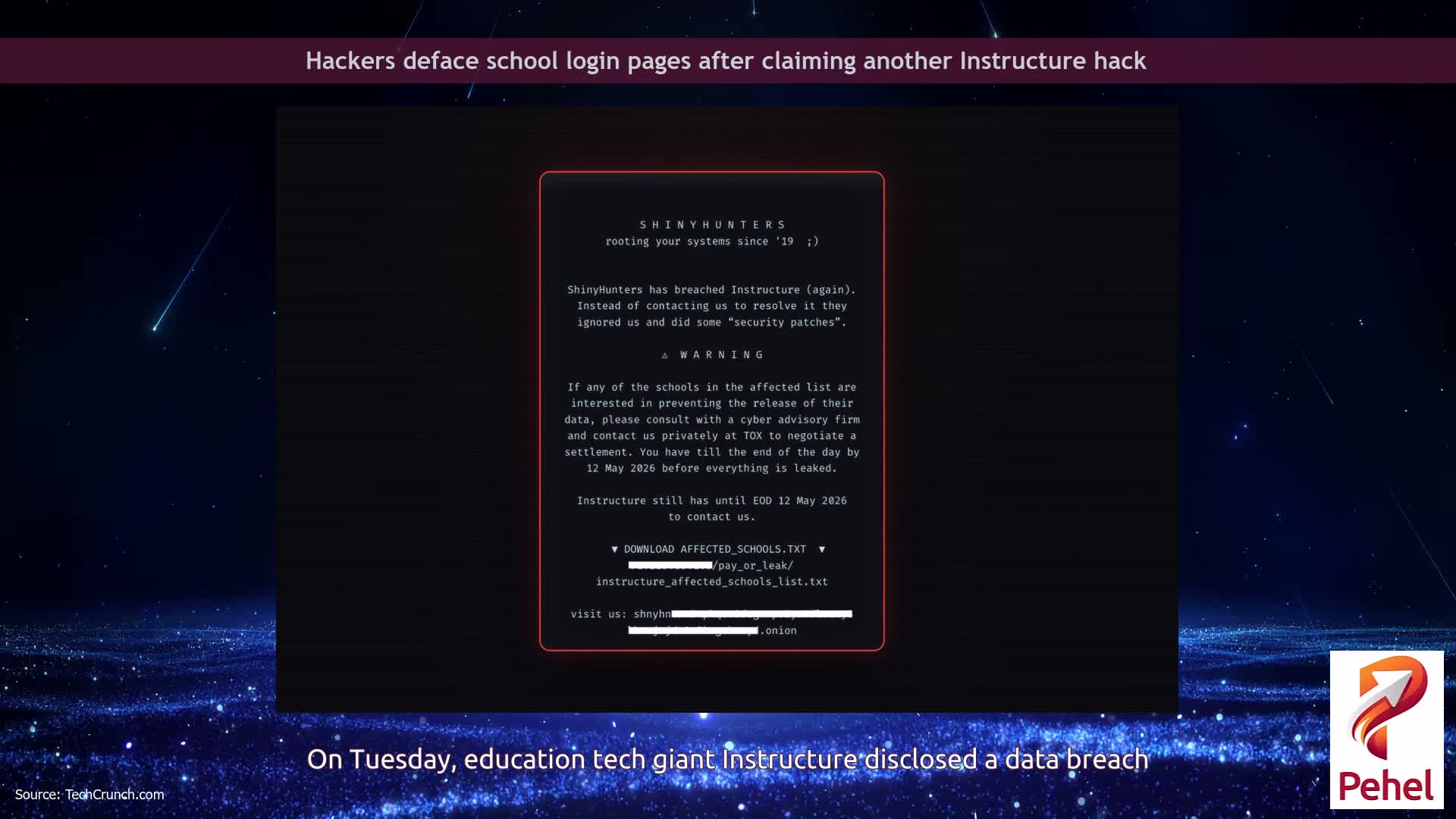 Hackers deface school login pages after claiming another Instructure hack