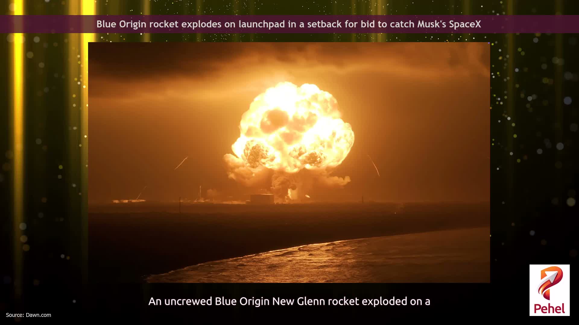 Blue Origin rocket explodes on launchpad in a setback for bid to catch Musk's SpaceX