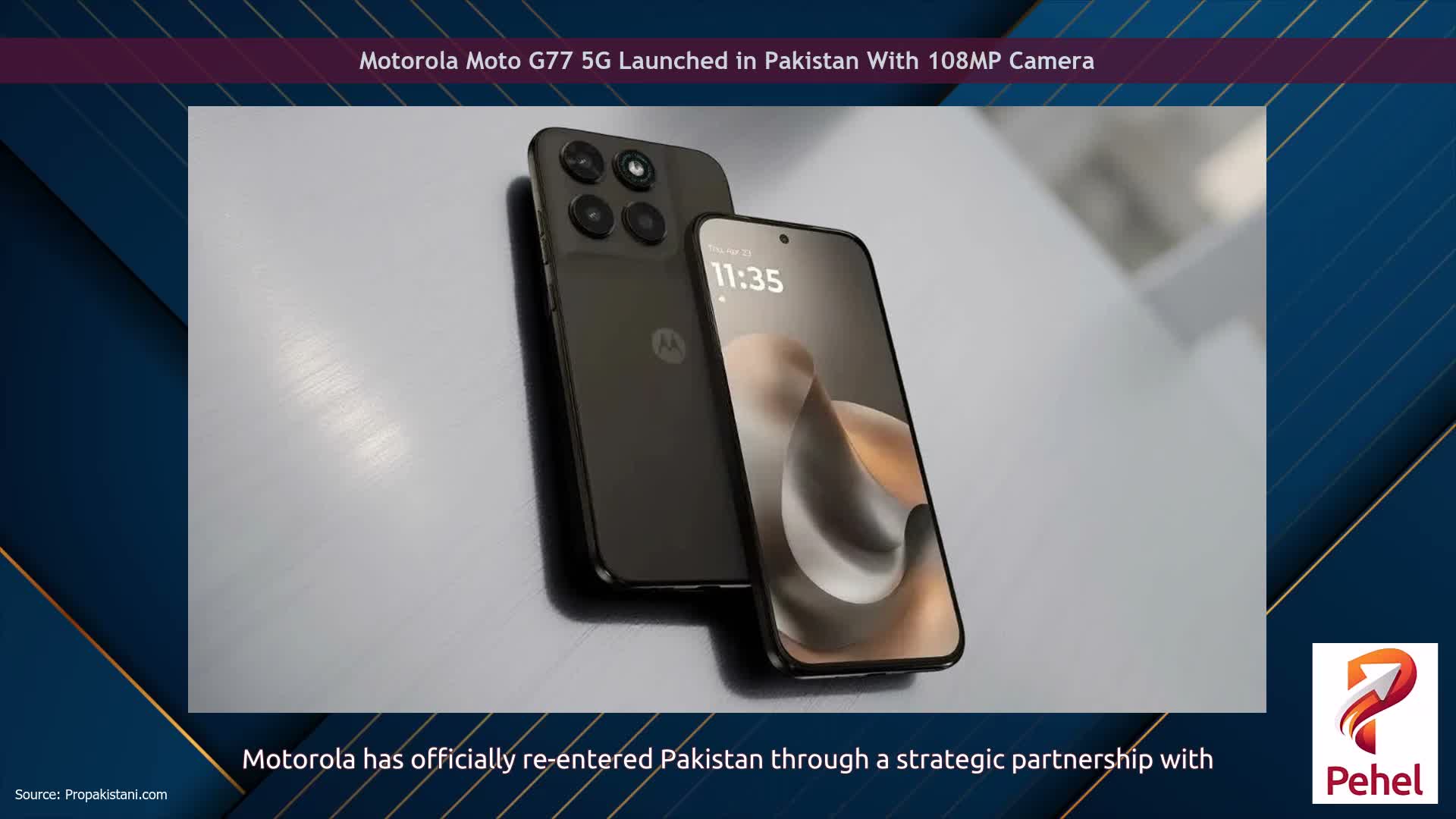 Motorola Moto G77 5G Launched in Pakistan With 108MP Camera