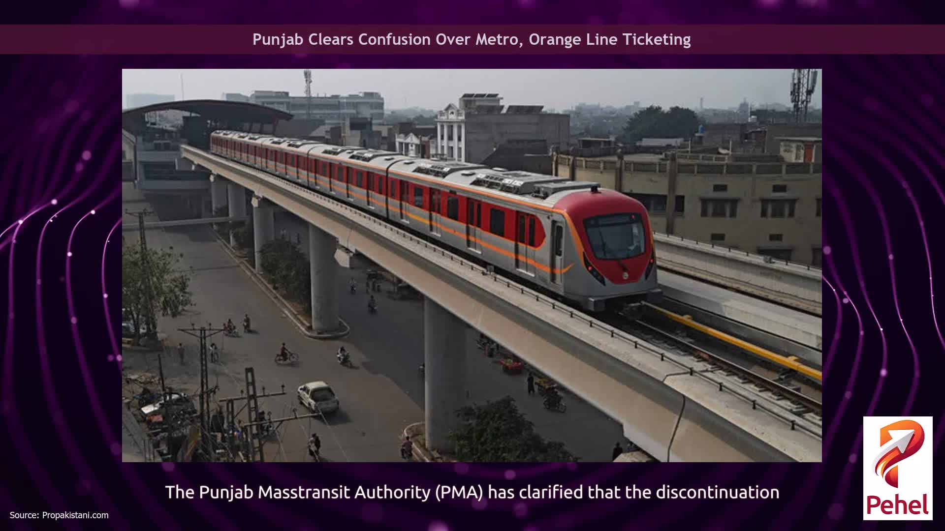 Punjab Clears Confusion Over Metro, Orange Line Ticketing