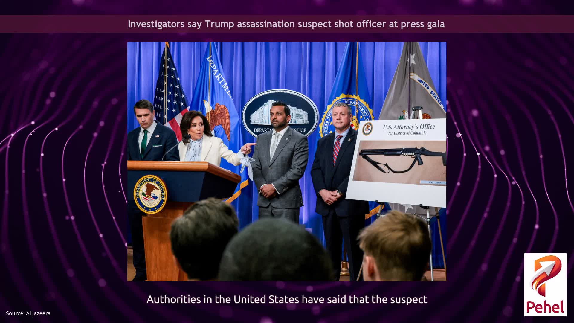 Investigators say Trump assassination suspect shot officer at press gala