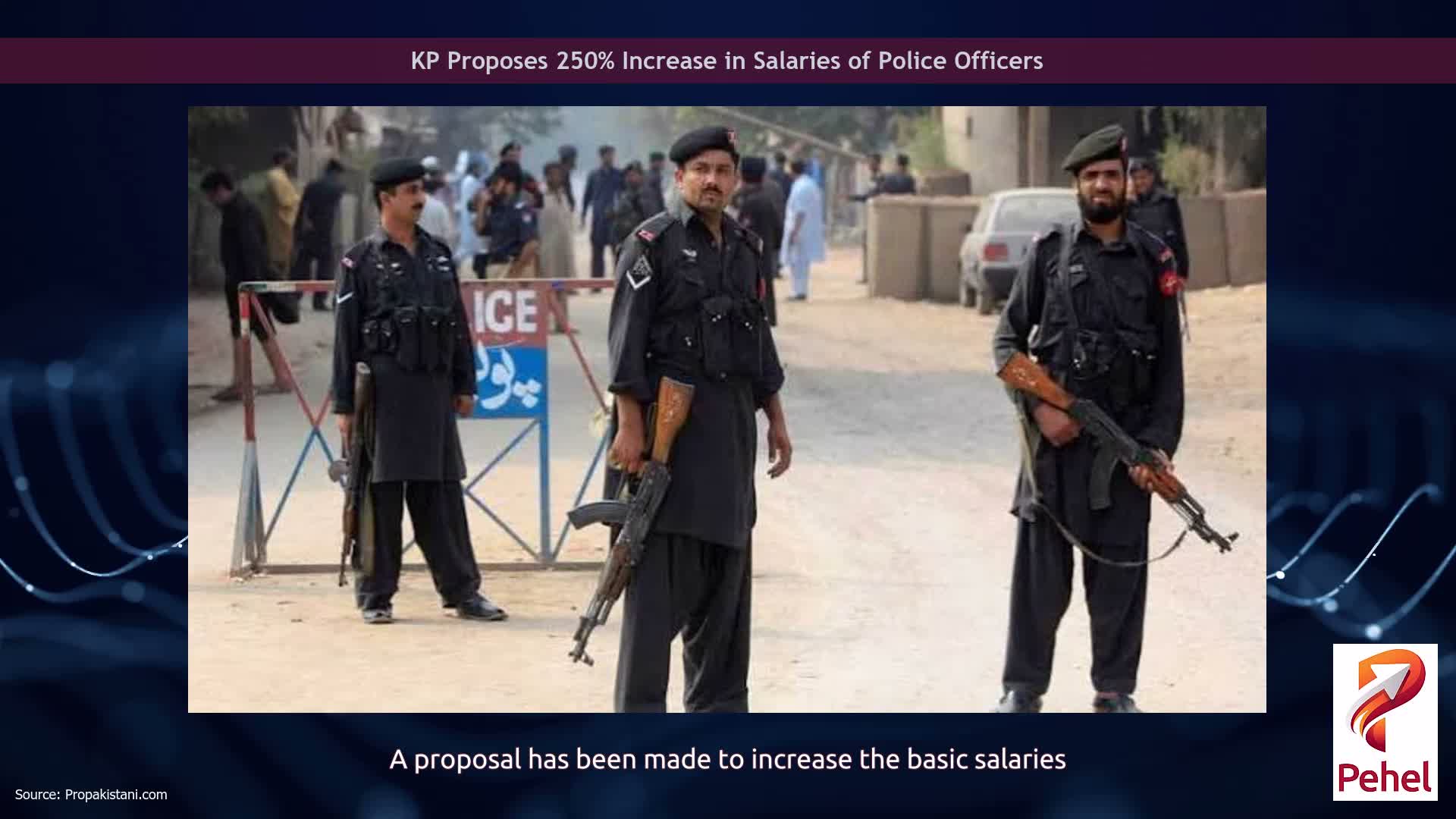 KP Proposes 250% Increase in Salaries of Police Officers