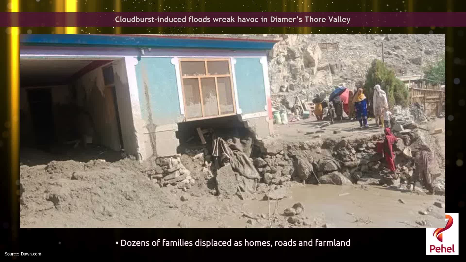 Cloudburst-induced floods wreak havoc in Diamer’s Thore Valley