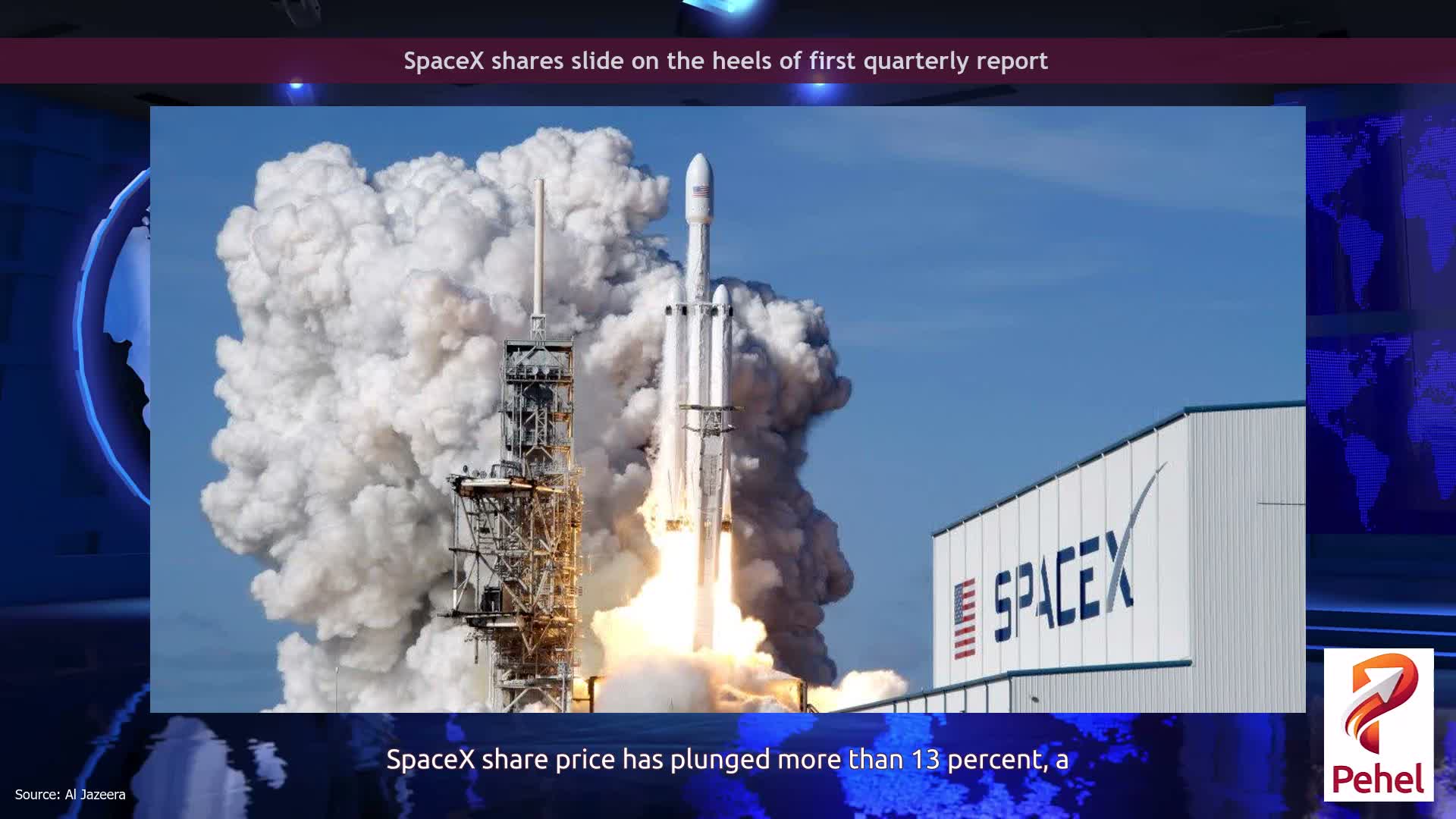 SpaceX shares slide on the heels of first quarterly report