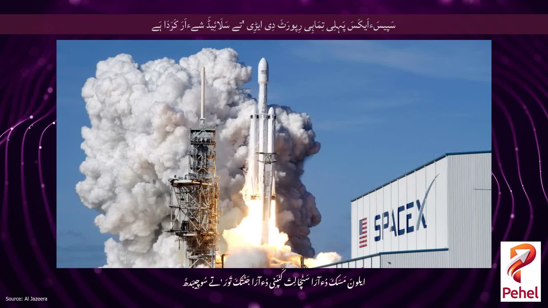 سَپیسَءاَیکَسَ پَہِلِی تِمَاہِی رِپورَٹَ دِی ایڑِی 'تے سَلَائِیڈَ شےءاَرَ کَرَدَا ہَے