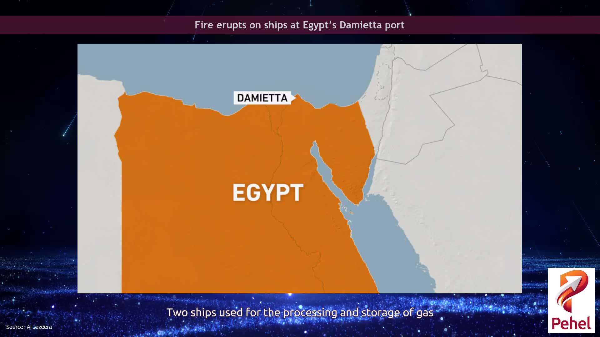 Fire erupts on ships at Egypt’s Damietta port