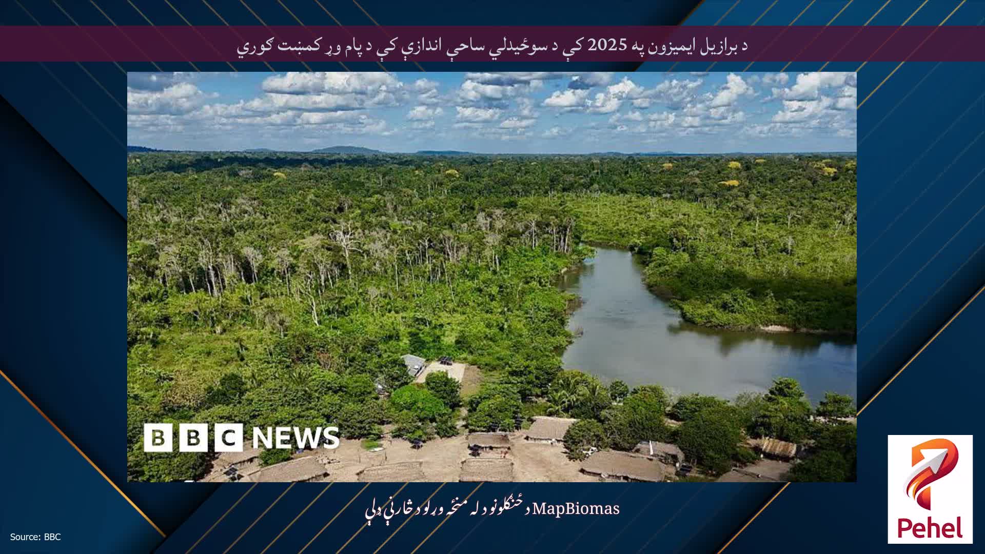 د برازیل ایمیزون په 2025 کې د سوځیدلي ساحې اندازې کې د پام وړ کمښت ګوري