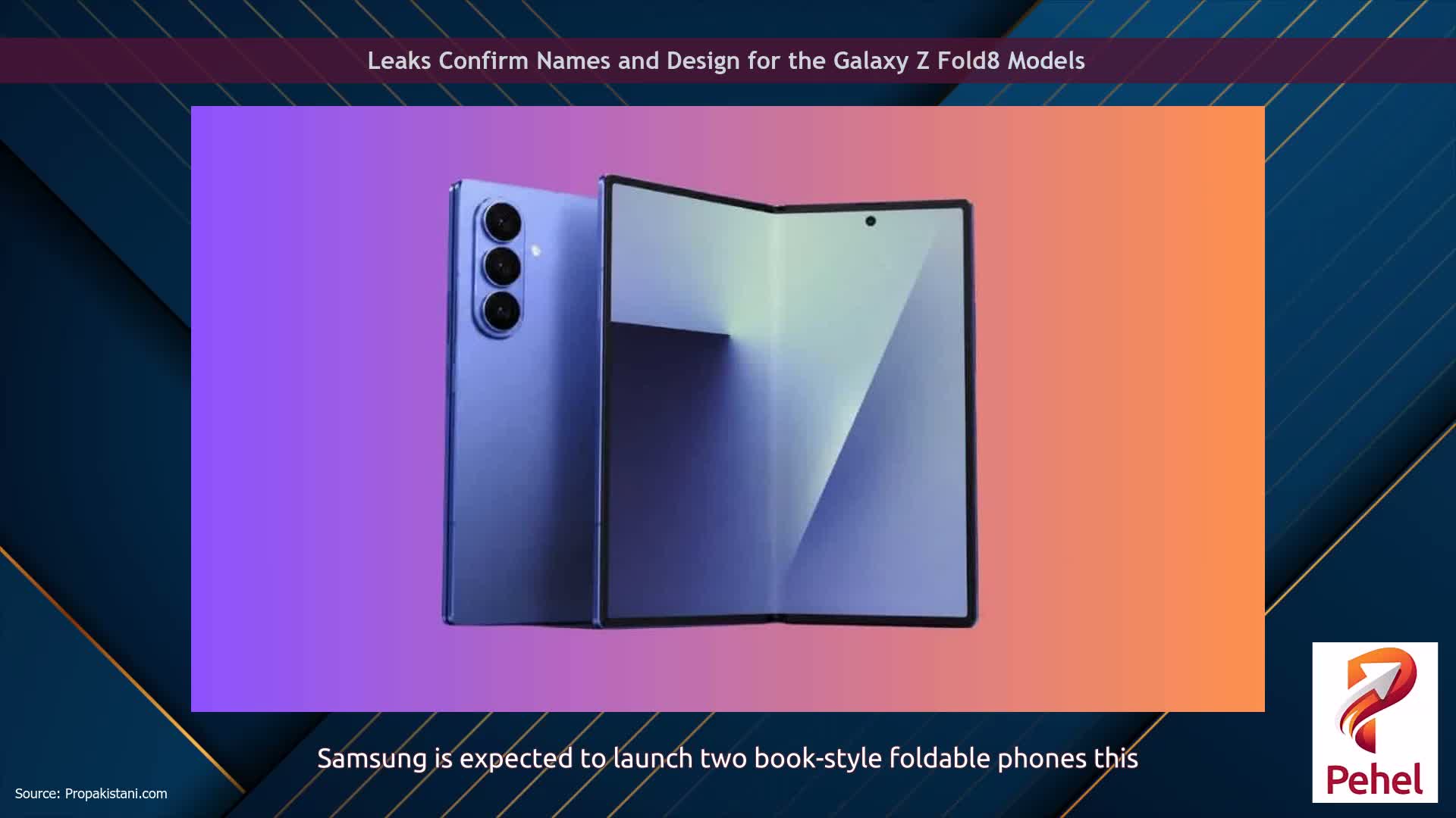 Leaks Confirm Names and Design for the Galaxy Z Fold8 Models
