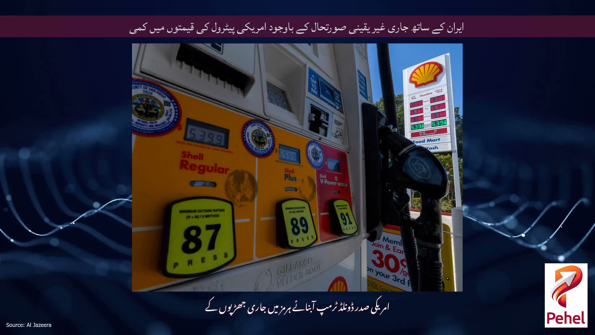 ایران کے ساتھ جاری غیر یقینی صورتحال کے باوجود امریکی پیٹرول کی قیمتوں میں کمی