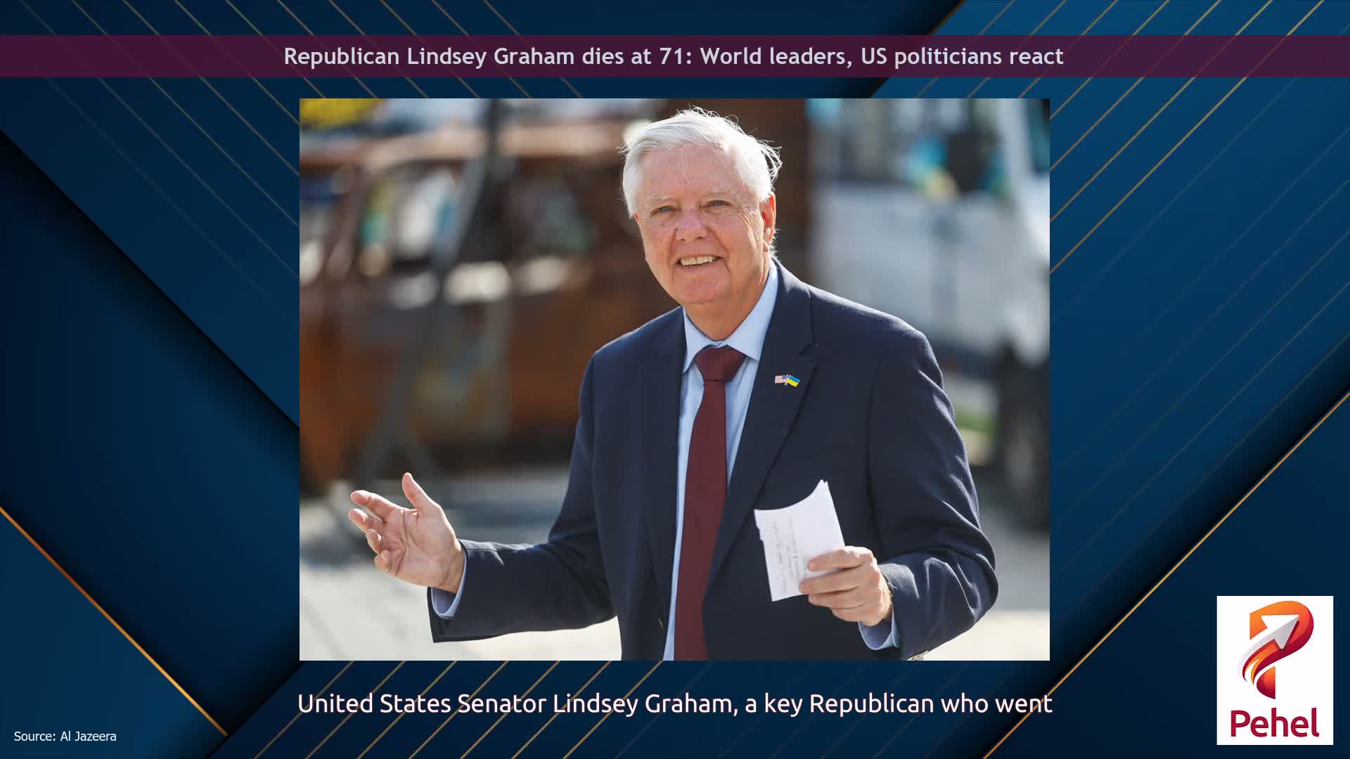 Republican Lindsey Graham dies at 71: World leaders, US politicians react