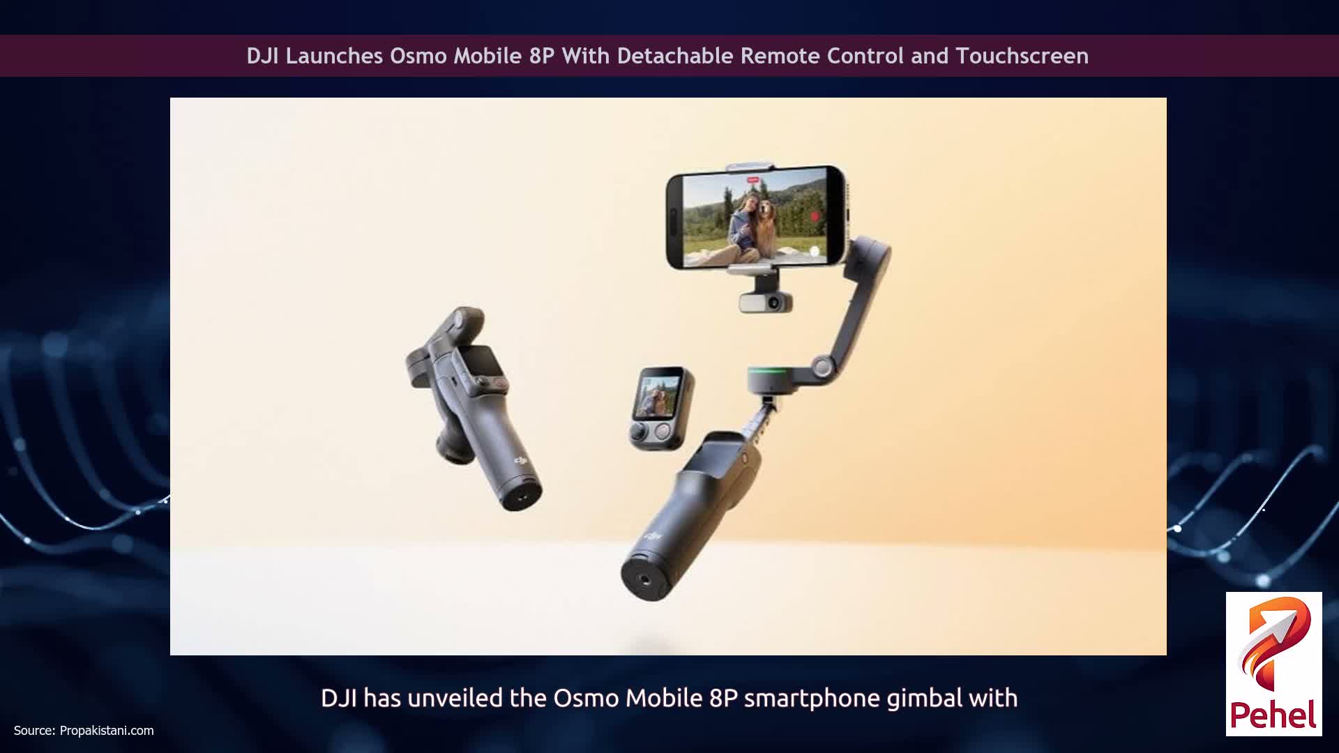 DJI Launches Osmo Mobile 8P With Detachable Remote Control and Touchscreen