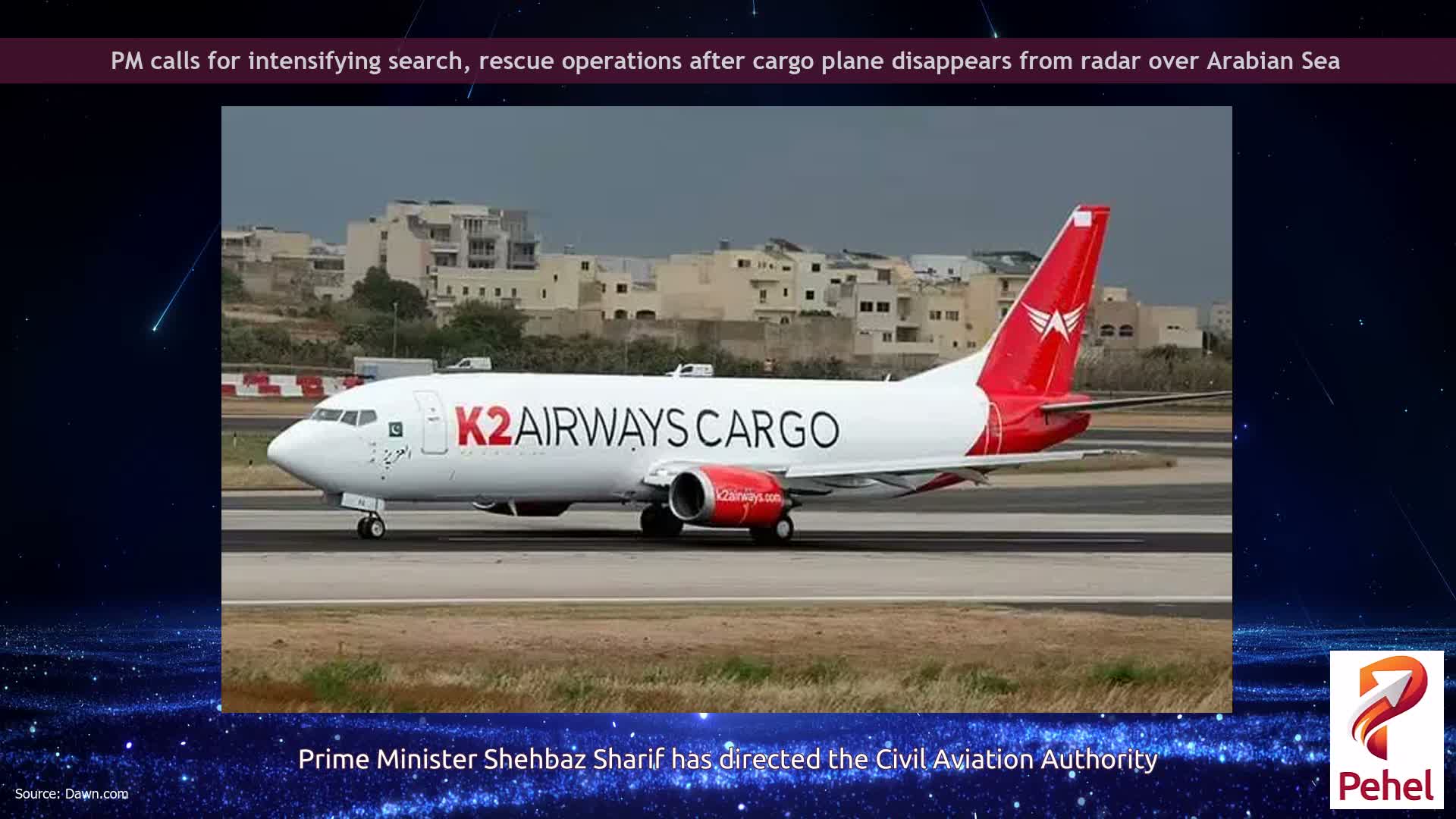 PM calls for intensifying search, rescue operations after cargo plane disappears from radar over Arabian Sea