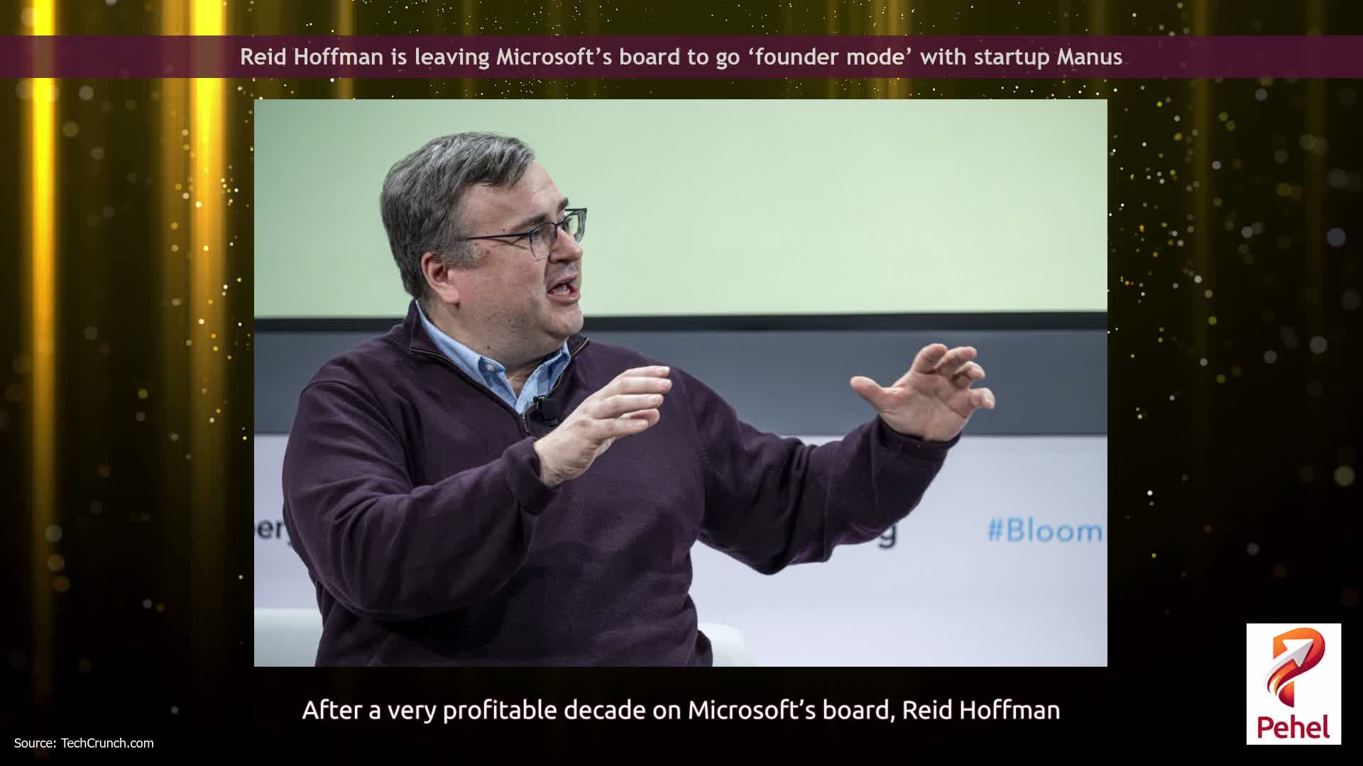 Reid Hoffman is leaving Microsoft’s board to go ‘founder mode’ with  startup Manus