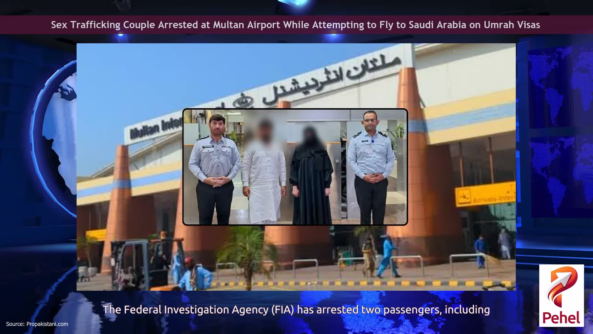 Sex Trafficking Couple Arrested at Multan Airport While Attempting to Fly to Saudi Arabia on Umrah Visas