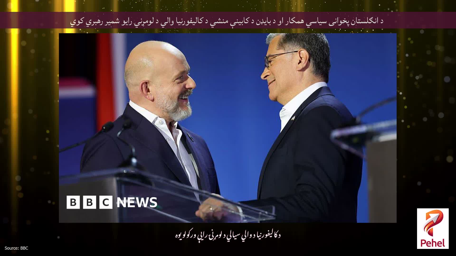 د انګلستان پخوانی سیاسي همکار او د بایډن د کابینې منشي د کالیفورنیا والي د لومړني رایو شمیر رهبري کوي