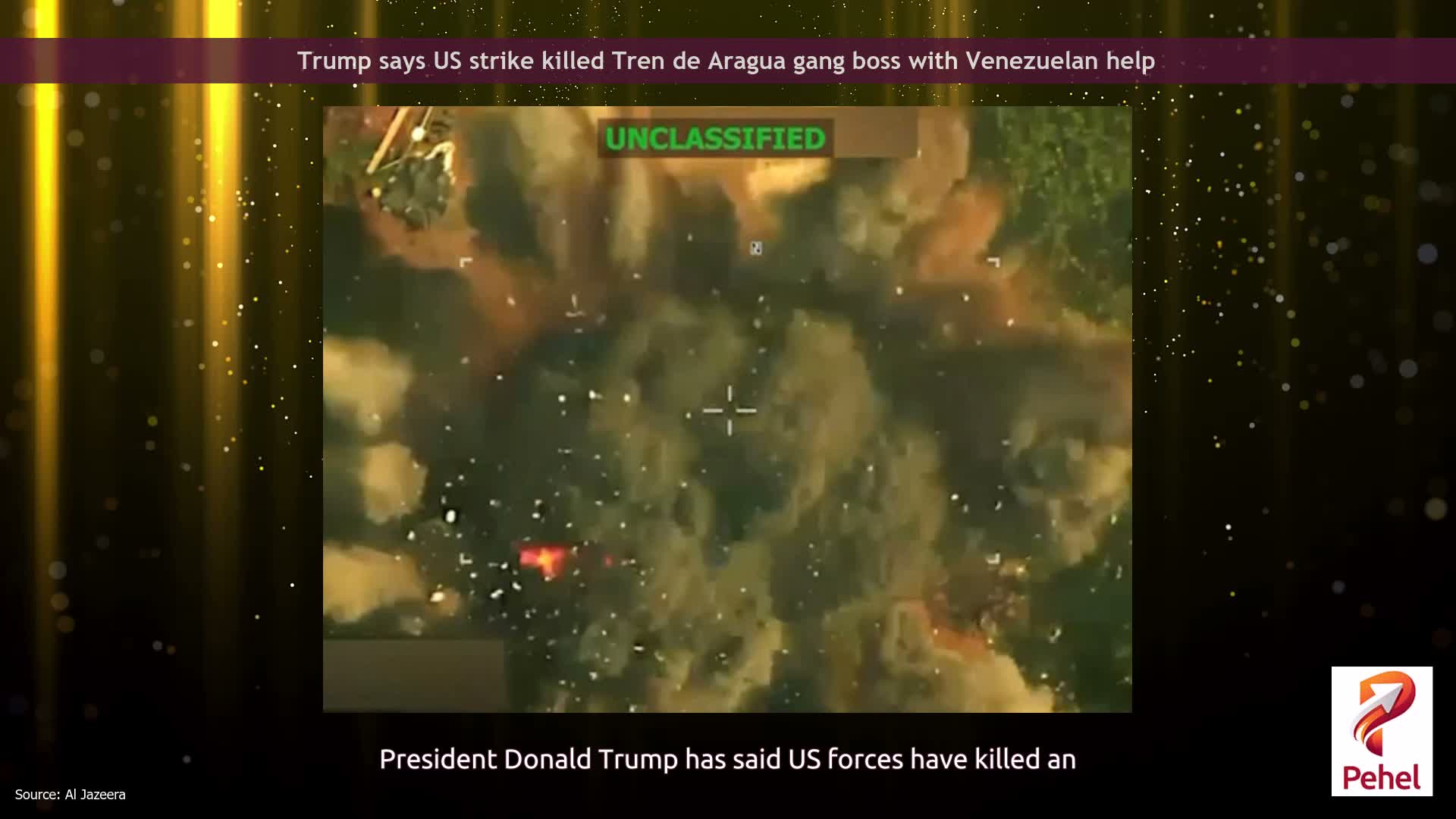 Trump says US strike killed Tren de Aragua gang boss with Venezuelan help