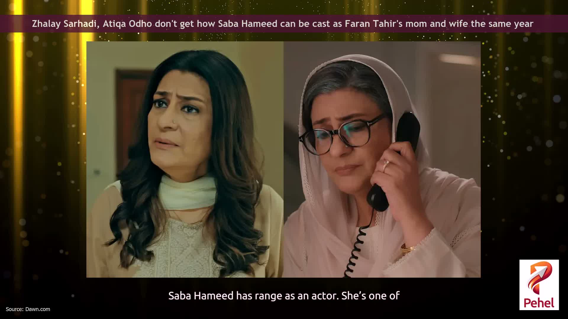 Zhalay Sarhadi, Atiqa Odho don't get how Saba Hameed can be cast as Faran Tahir's mom and wife the same year