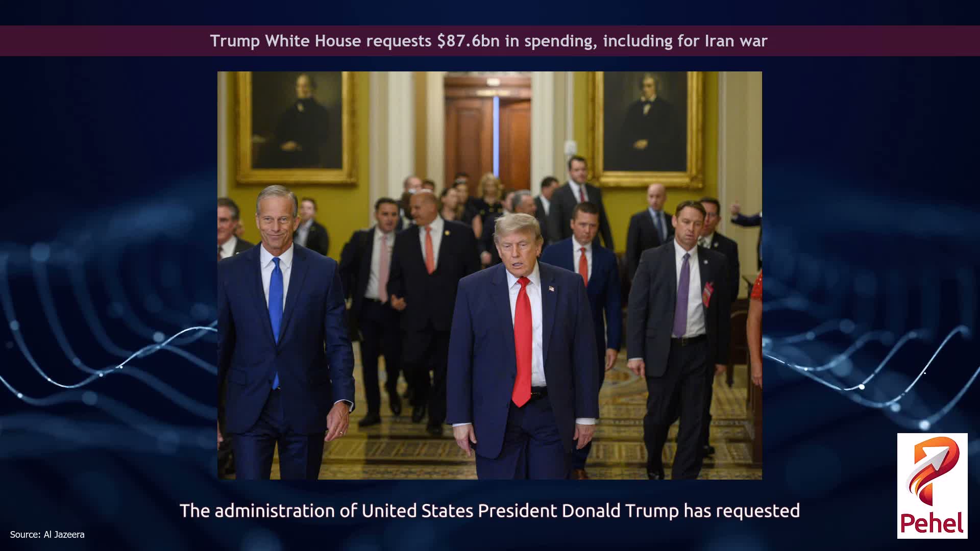 Trump White House requests $87.6bn in spending, including for Iran war