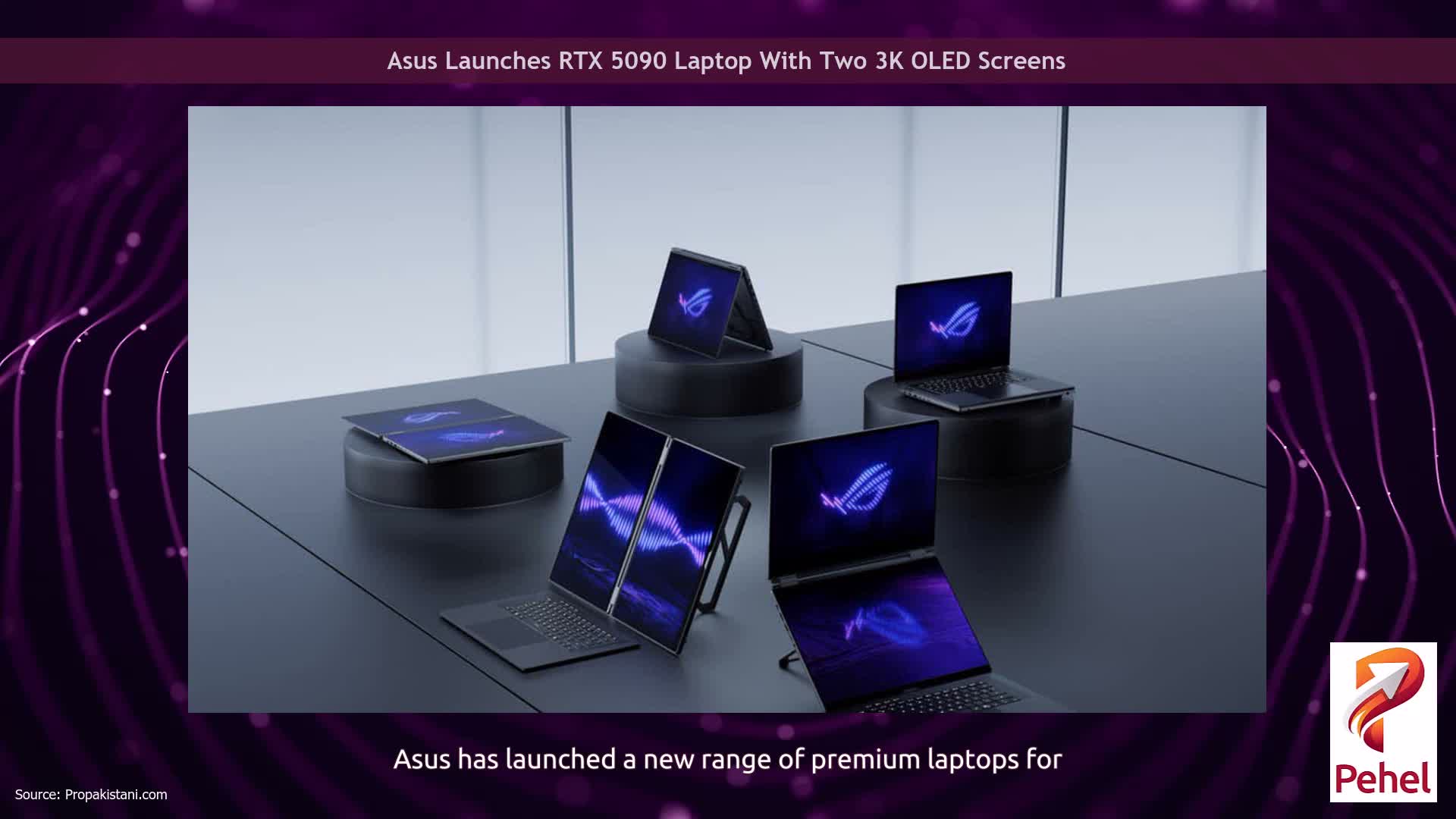 Asus Launches RTX 5090 Laptop With Two 3K OLED Screens