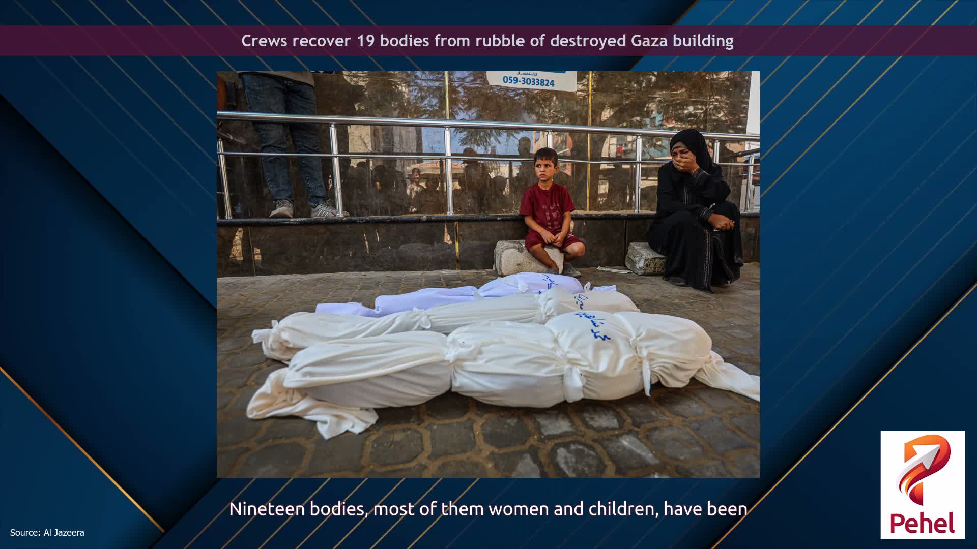 Crews recover 19 bodies from rubble of destroyed Gaza building