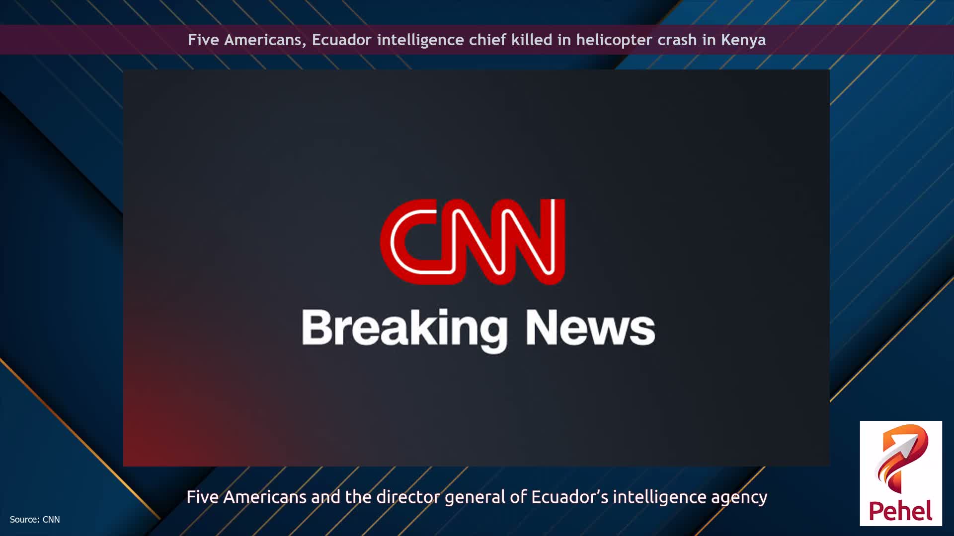 Five Americans, Ecuador intelligence chief  killed in helicopter crash in Kenya