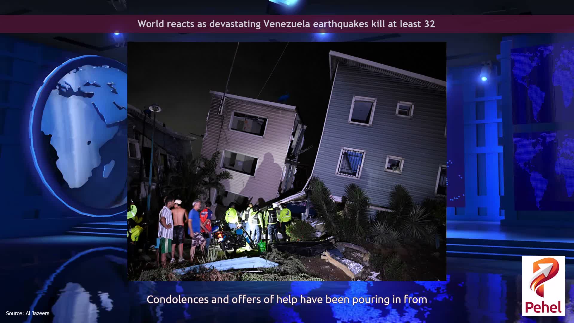 World reacts as devastating Venezuela earthquakes kill at least 32