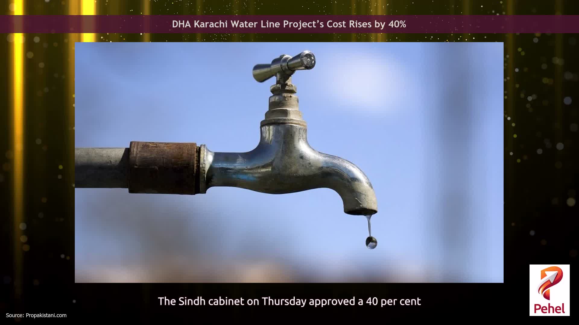 DHA Karachi Water Line Project’s Cost Rises by 40%