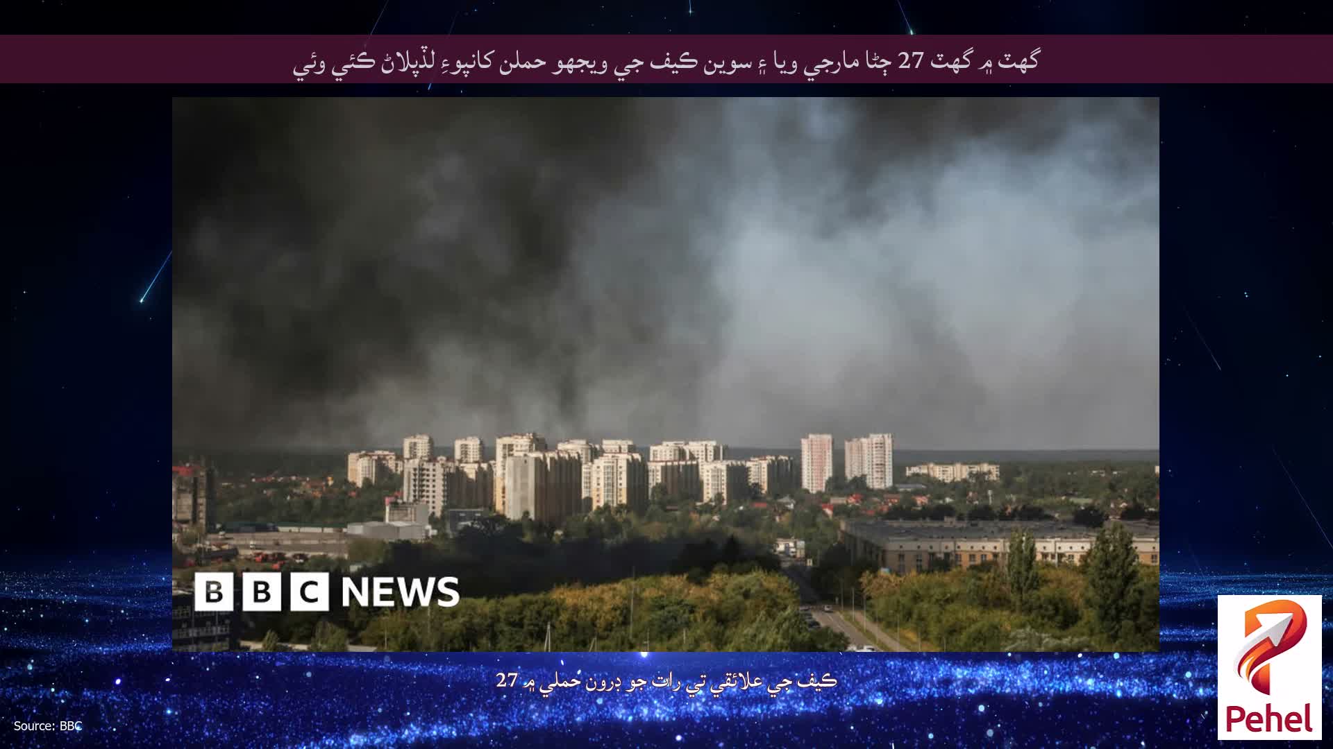 گهٽ ۾ گهٽ 27 ڄڻا مارجي ويا ۽ سوين ڪيف جي ويجهو حملن کانپوءِ لڏپلاڻ ڪئي وئي