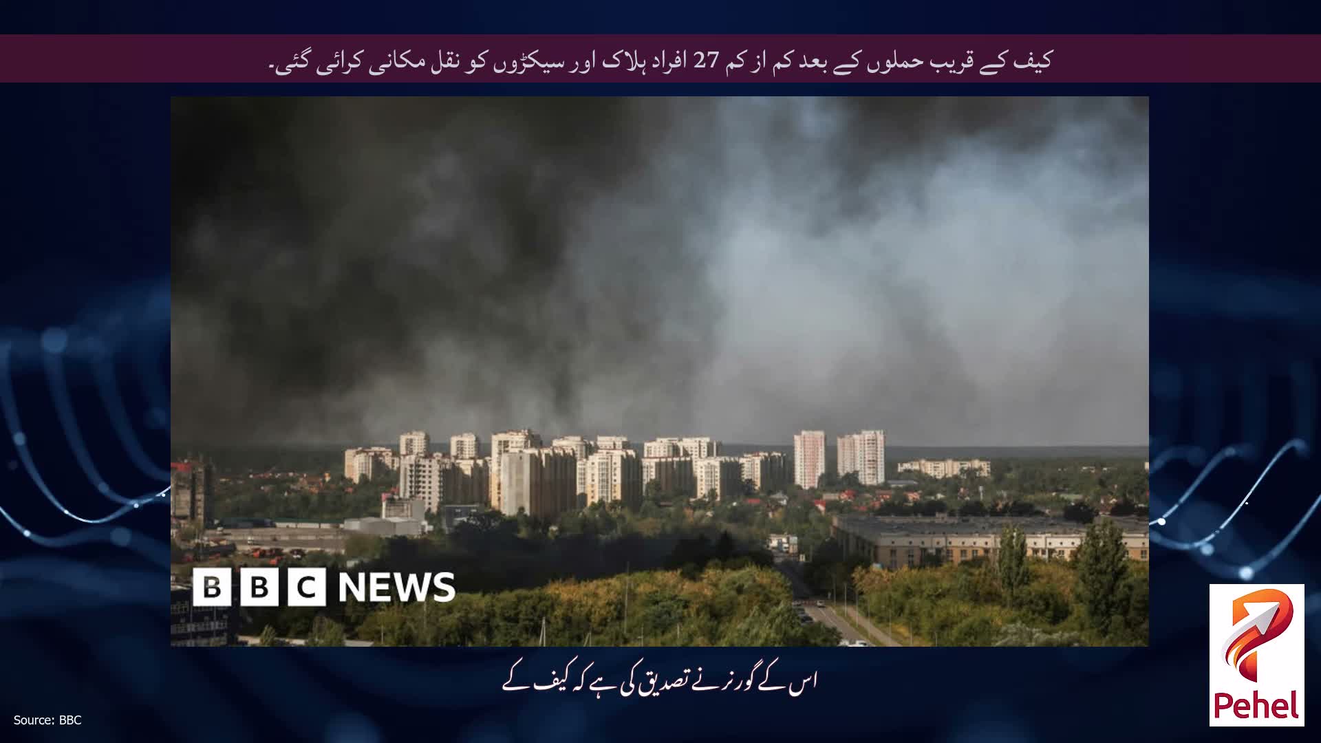 کیف کے قریب حملوں کے بعد کم از کم 27 افراد ہلاک اور سیکڑوں کو نقل مکانی کرائی گئی۔