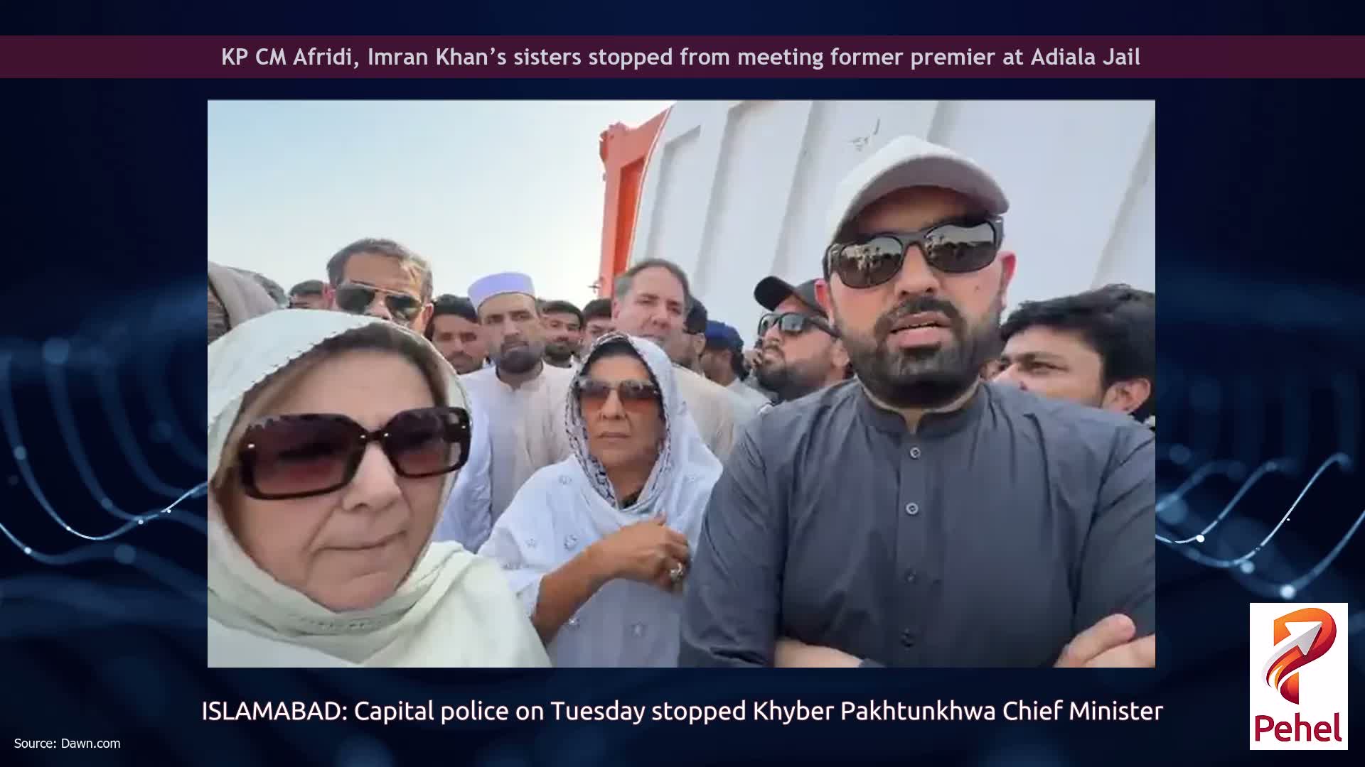 KP CM Afridi, Imran Khan’s sisters stopped from meeting former premier at Adiala Jail