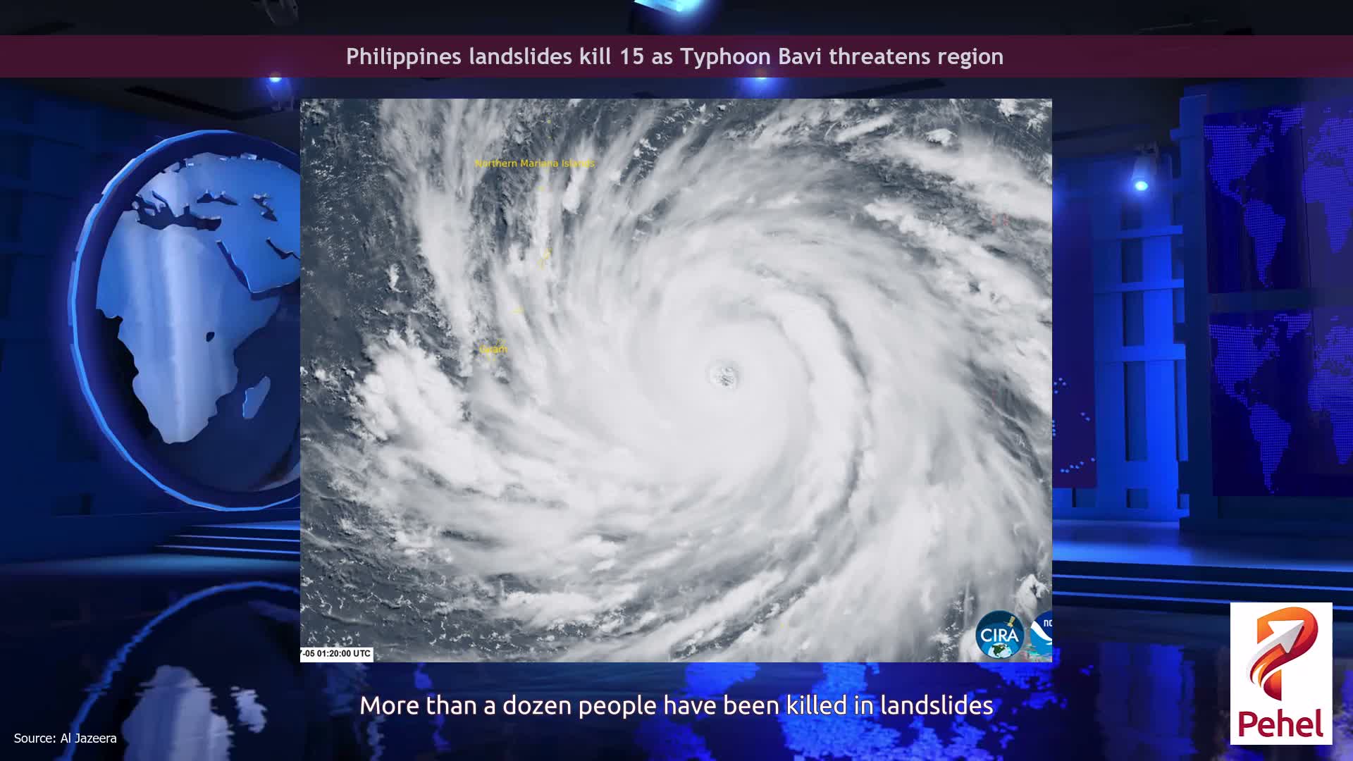 Philippines landslides kill 15 as Typhoon Bavi threatens region