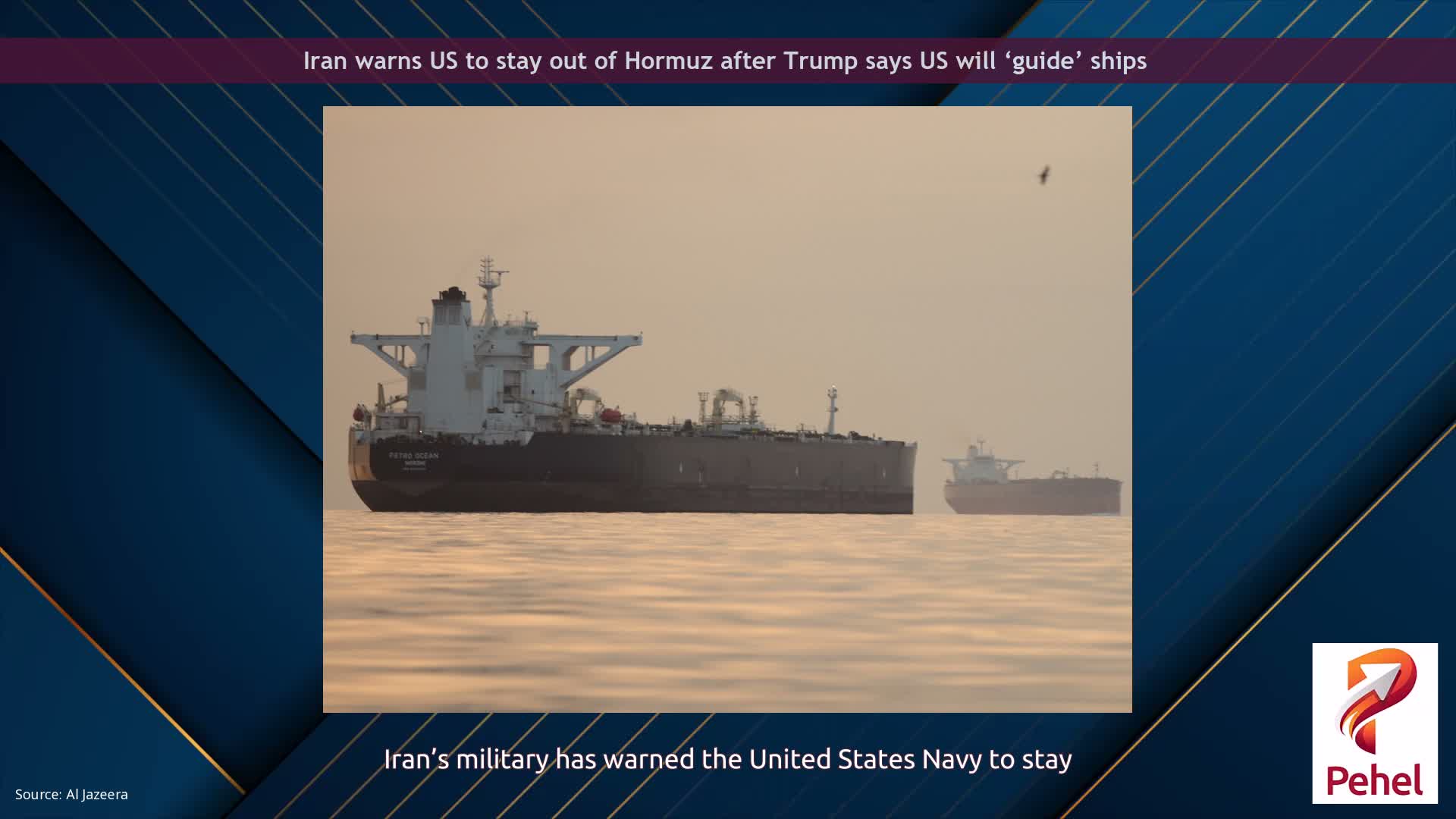 Iran warns US to stay out of Hormuz after Trump says US will ‘guide’ ships