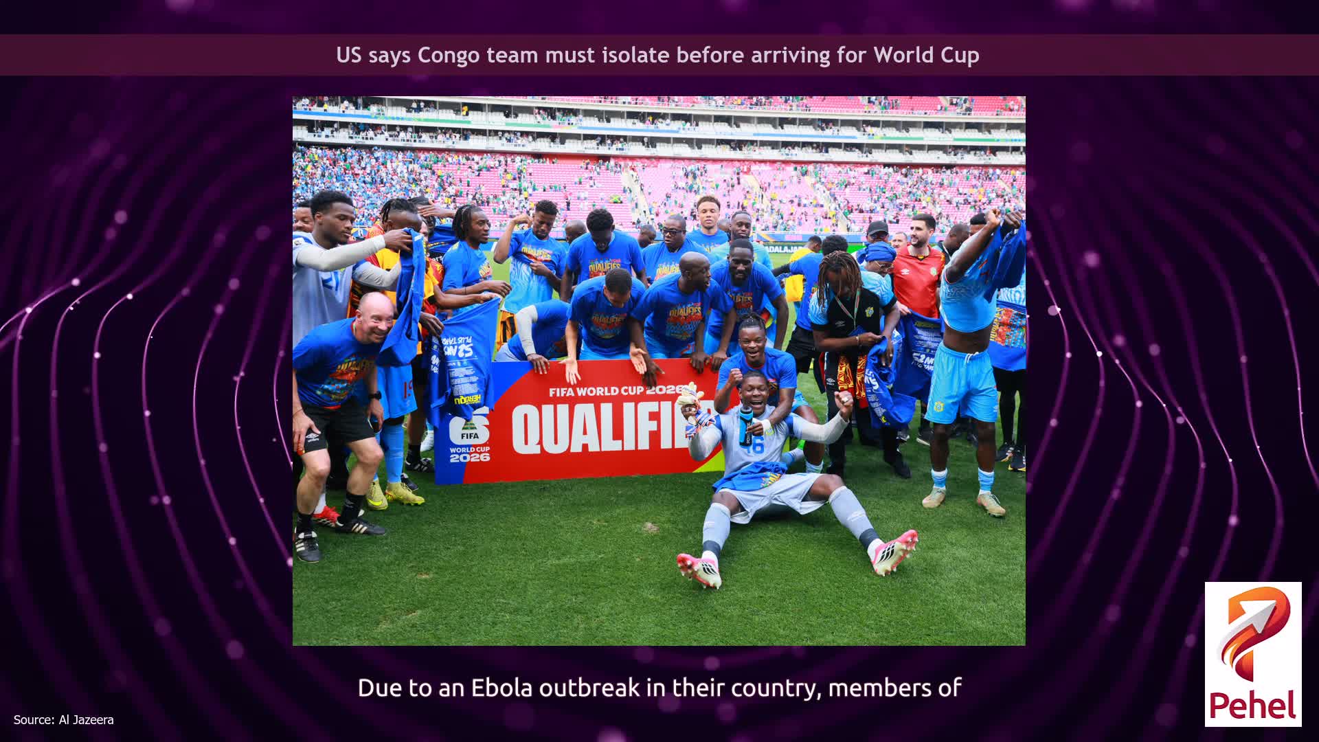 US says Congo team must isolate before arriving for World Cup