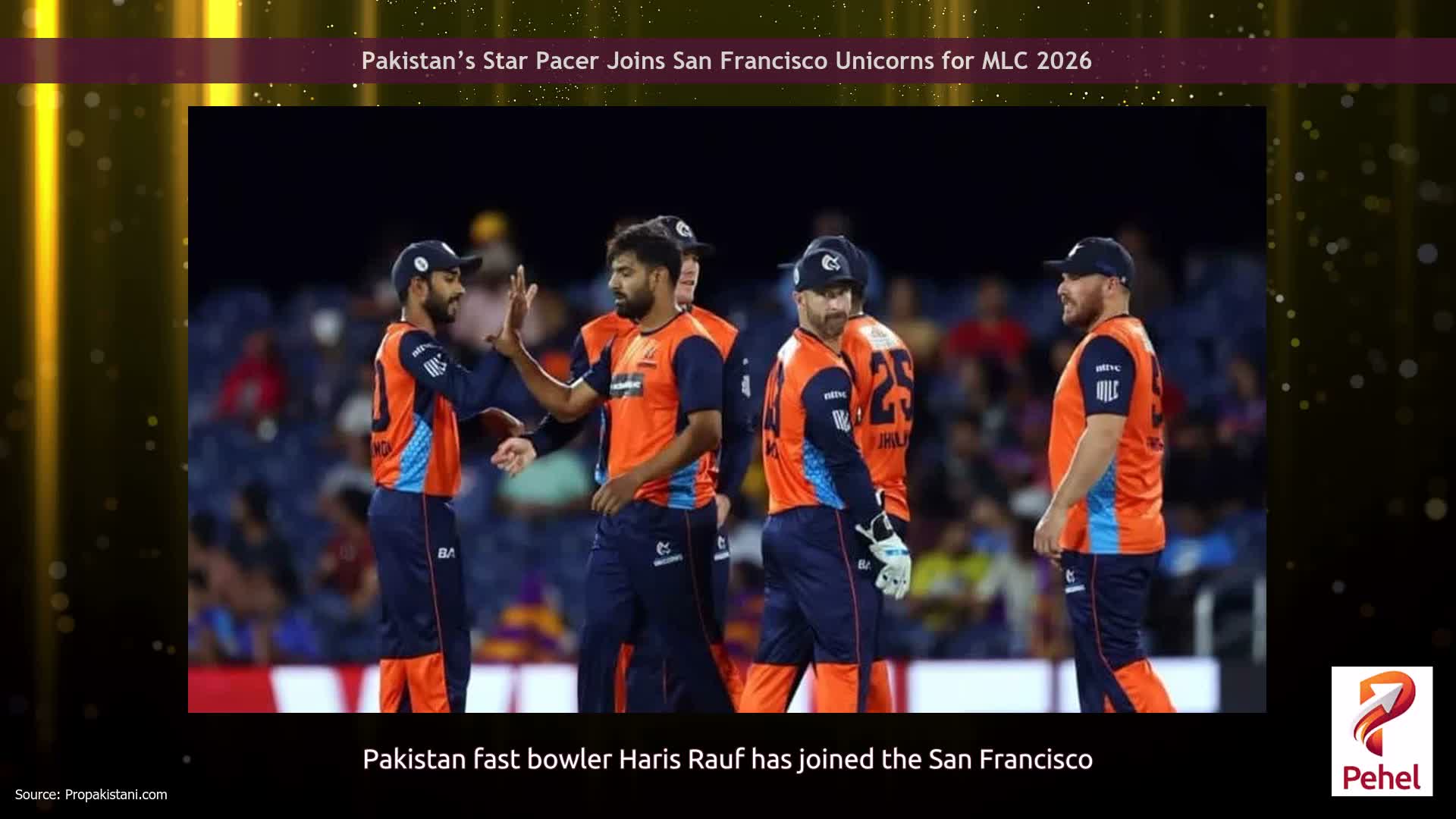 Pakistan’s Star Pacer Joins San Francisco Unicorns for MLC 2026